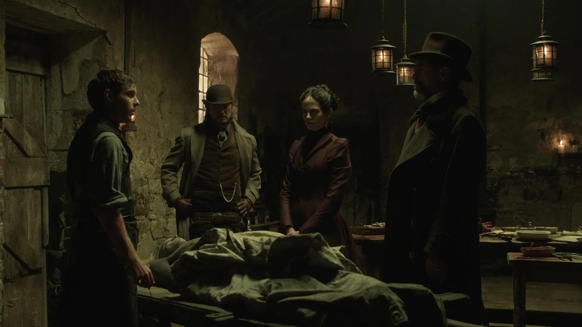 Timothy Dalton, Josh Hartnett, Eva Green, and Harry Treadaway in Penny Dreadful (2014)