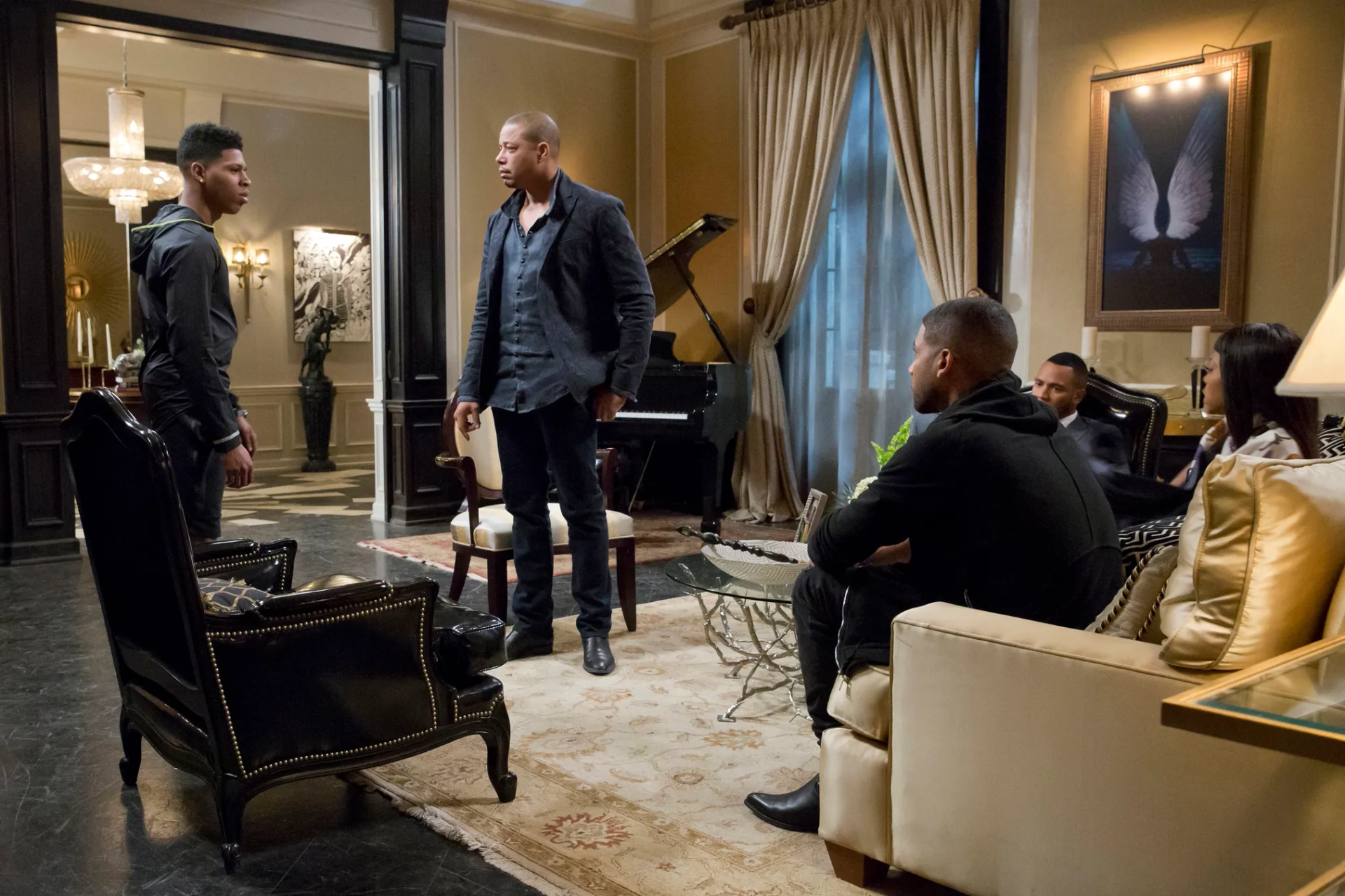 Terrence Howard, Taraji P. Henson, Jussie Smollett, Trai Byers, and Bryshere Y. Gray in Empire (2015)