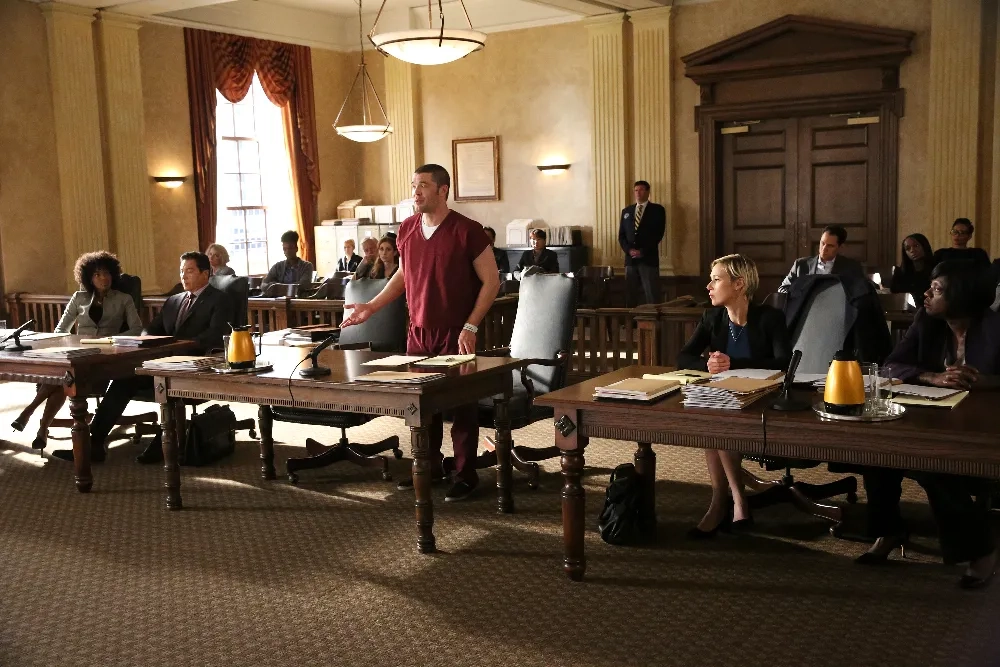 Viola Davis, Benito Martinez, Charlie Weber, Liza Weil, and Milauna Jackson in How to Get Away with Murder (2014)