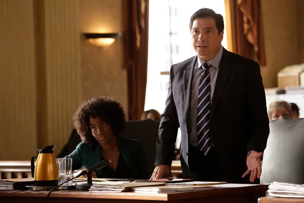 Benito Martinez and Milauna Jackson in How to Get Away with Murder (2014)