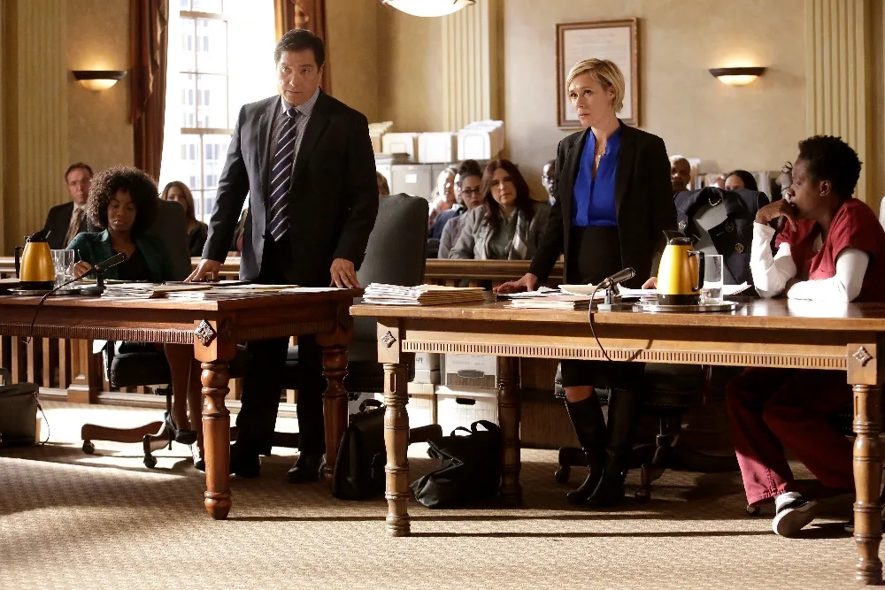 Viola Davis, Benito Martinez, Liza Weil, and Milauna Jackson in How to Get Away with Murder (2014)