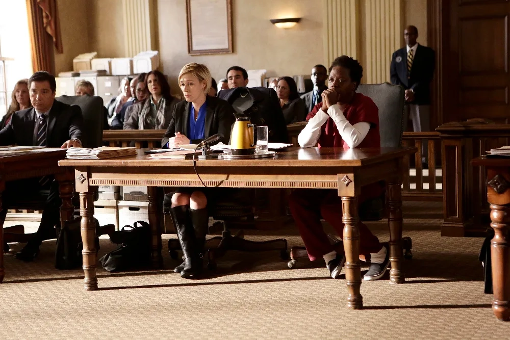 Viola Davis, Benito Martinez, and Liza Weil in How to Get Away with Murder (2014)