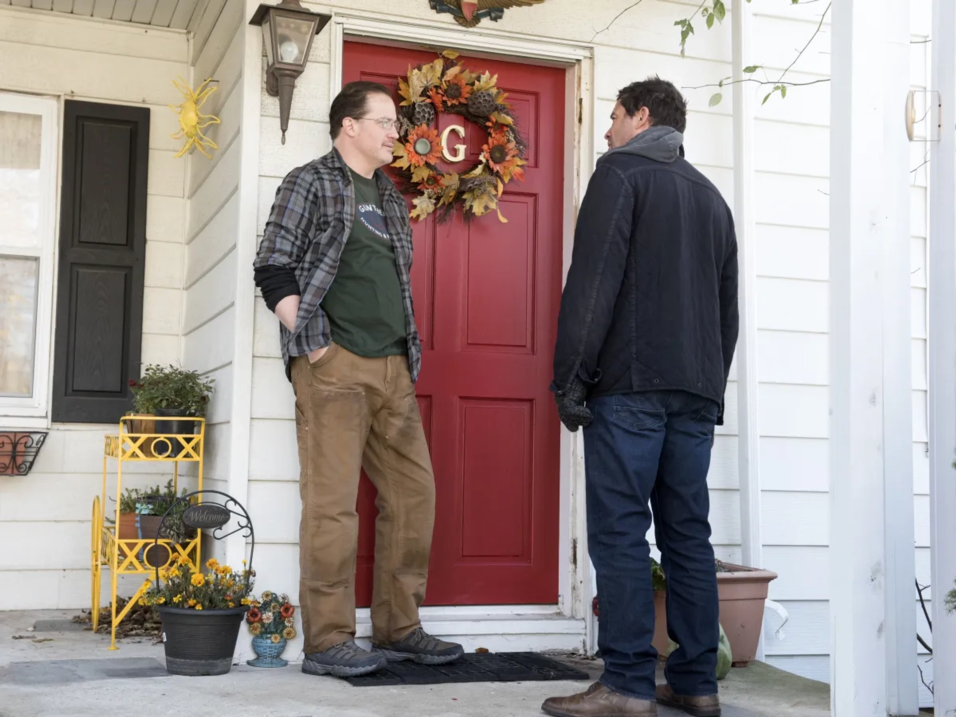 Brendan Fraser and Dominic West in The Affair (2014)