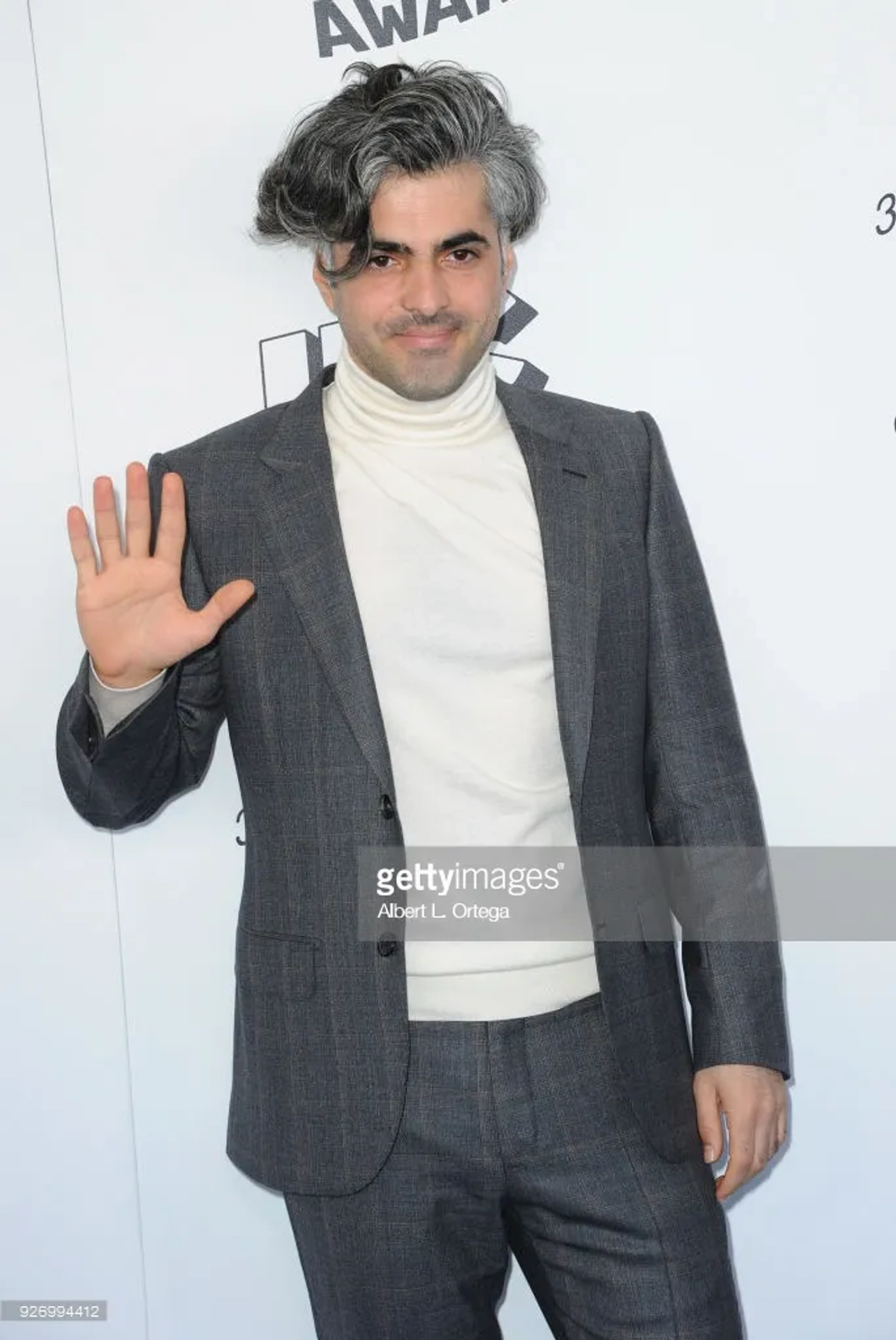 Feras Fayyad at an event for Last Men in Aleppo (2017)