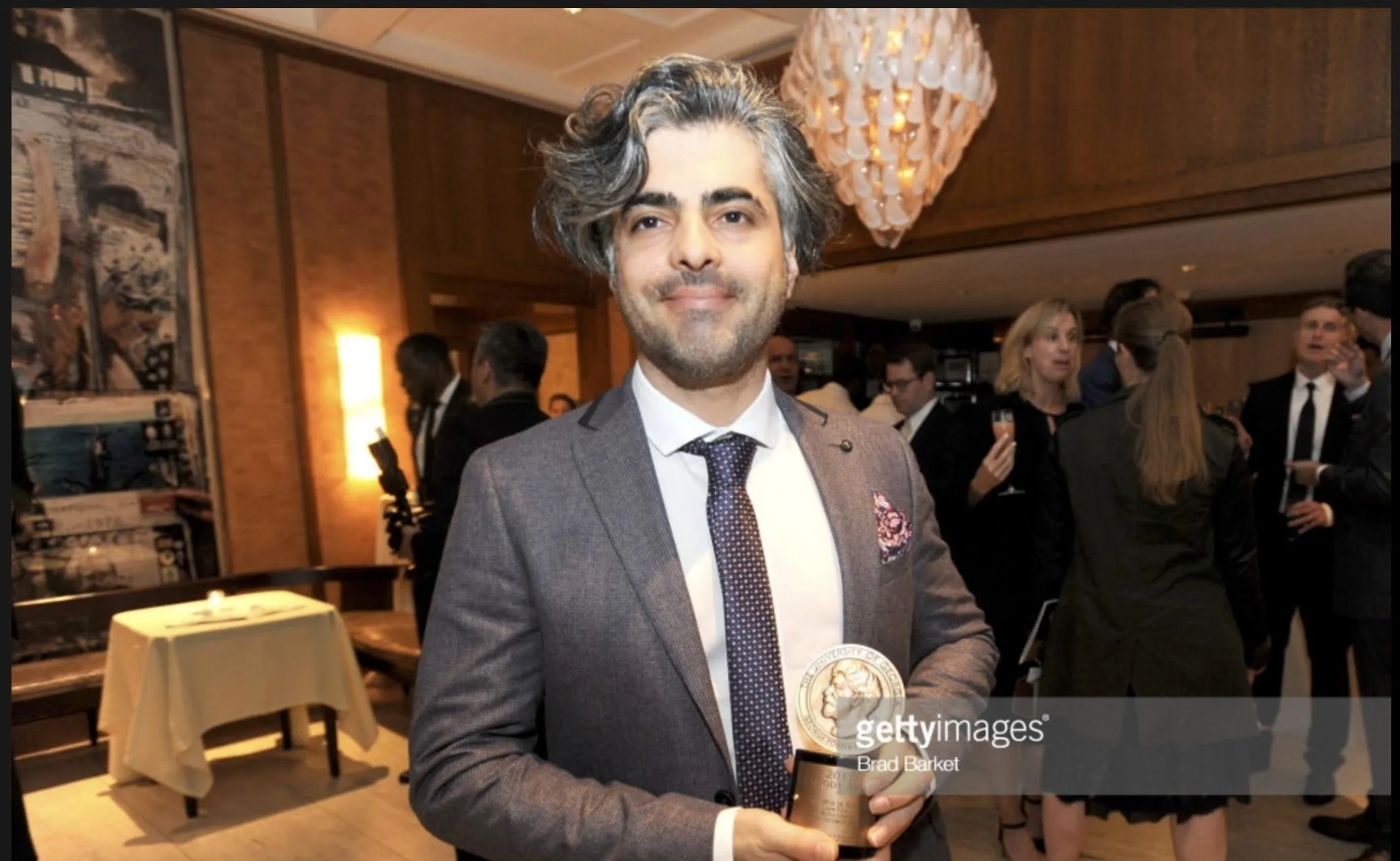 Feras Fayyad at an event for Last Men in Aleppo (2017)