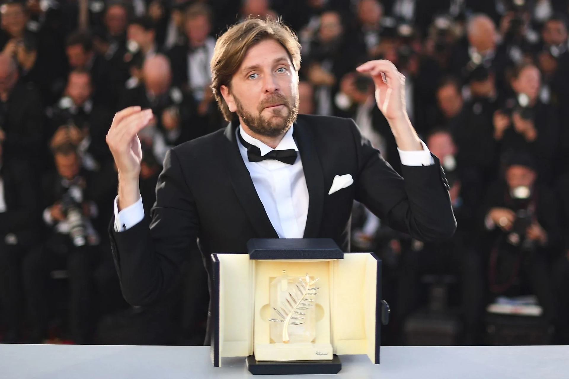 Ruben Östlund at an event for The Square (2017)