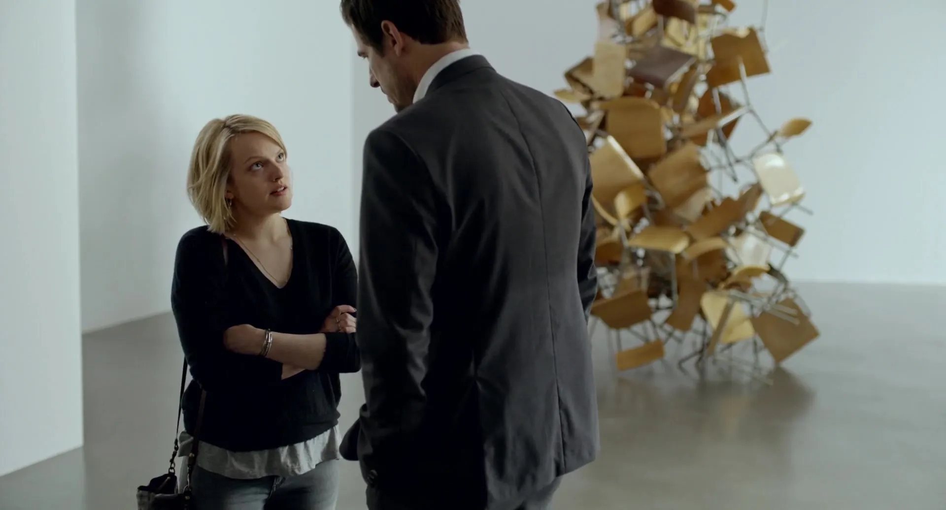 Elisabeth Moss and Claes Bang in The Square (2017)