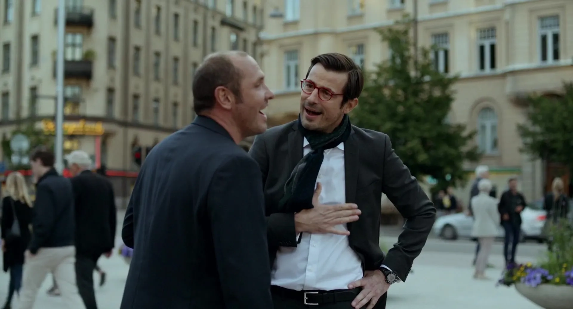 Claes Bang and Erik Sundfeldt in The Square (2017)