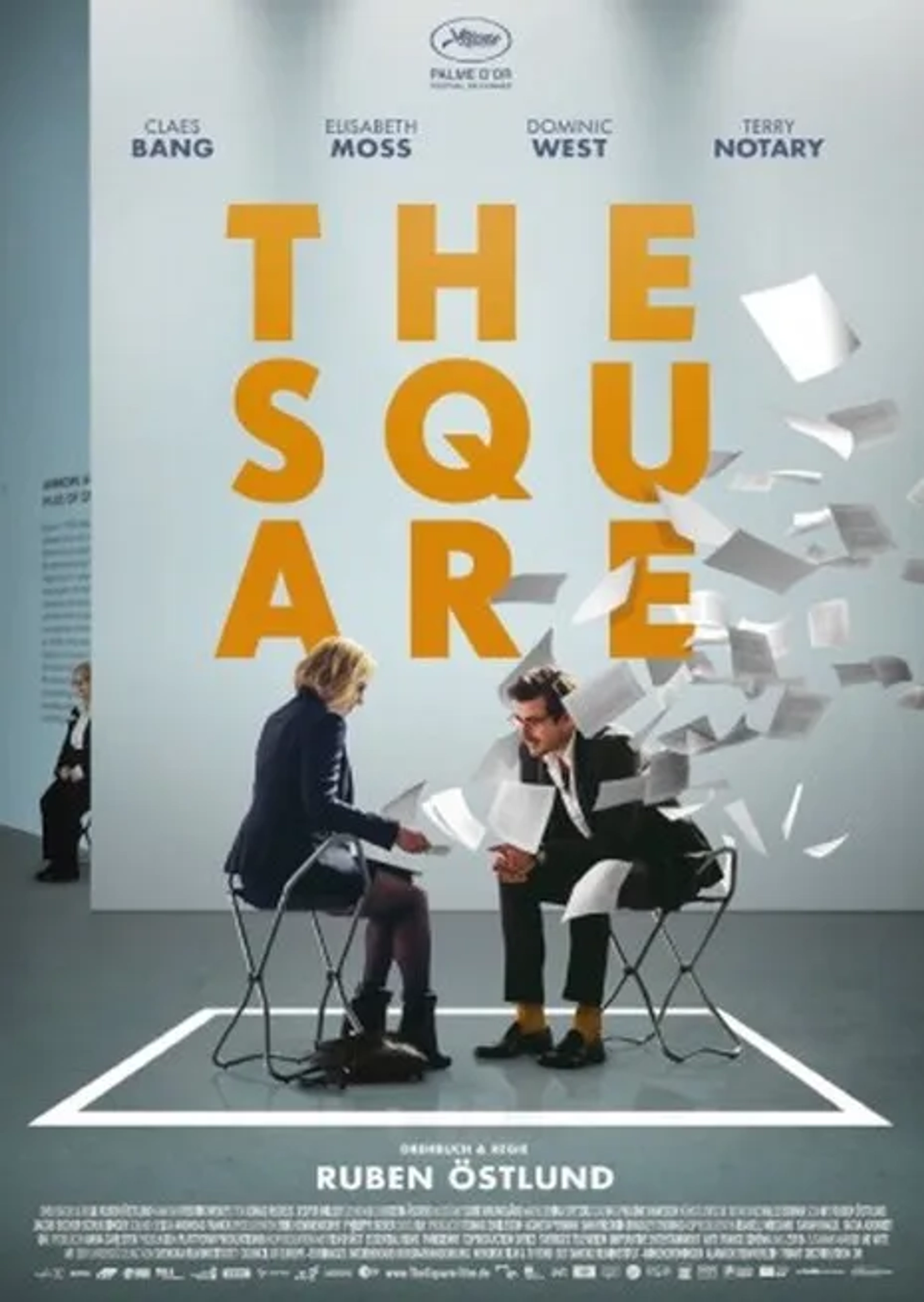 Elisabeth Moss and Claes Bang in The Square (2017)