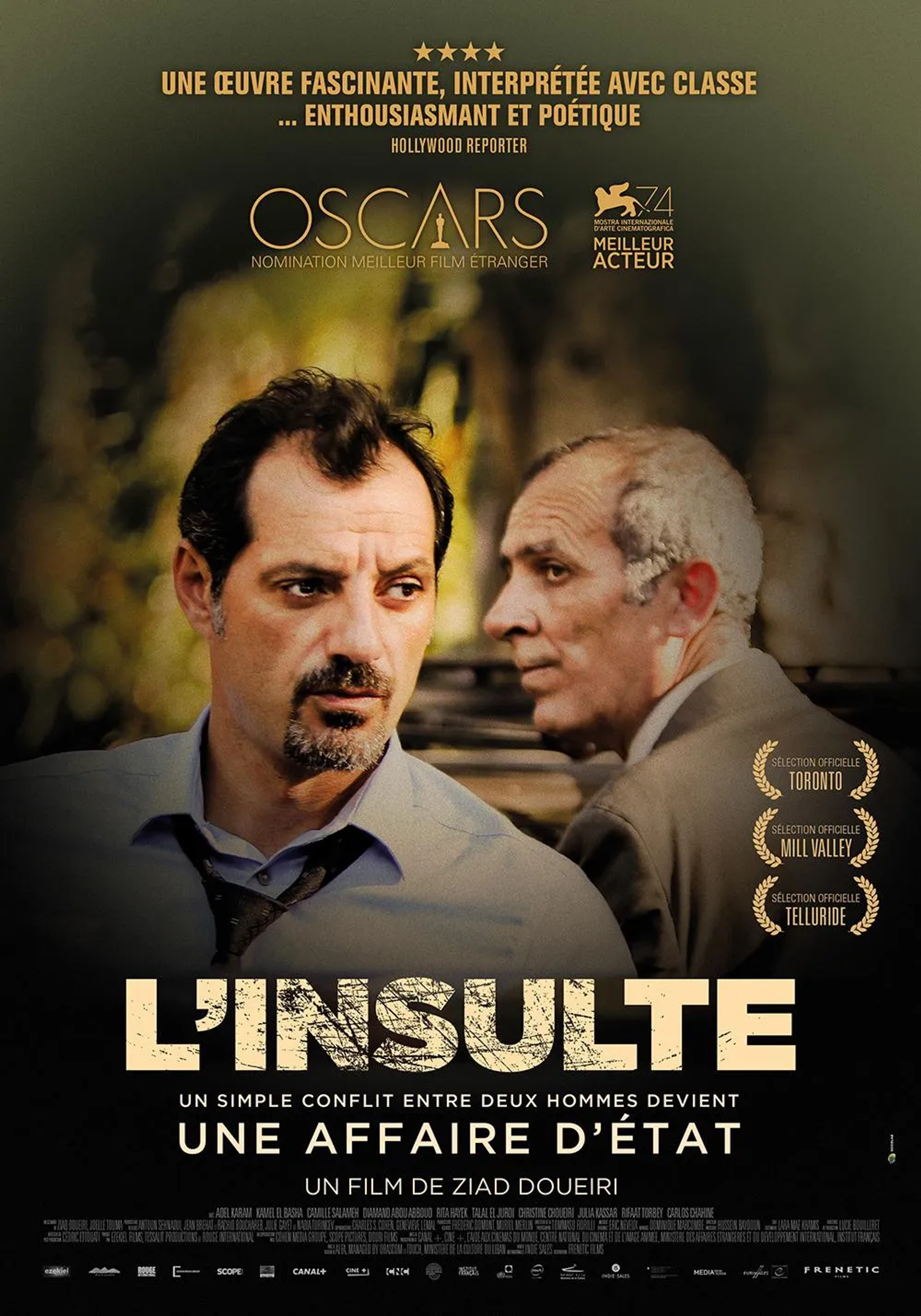 Adel Karam and Kamel El Basha in The Insult (2017)