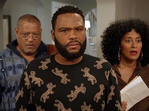 Laurence Fishburne, Anthony Anderson, and Tracee Ellis Ross in Black-ish (2014)