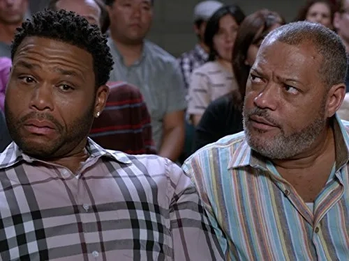 Laurence Fishburne and Anthony Anderson in Black-ish (2014)