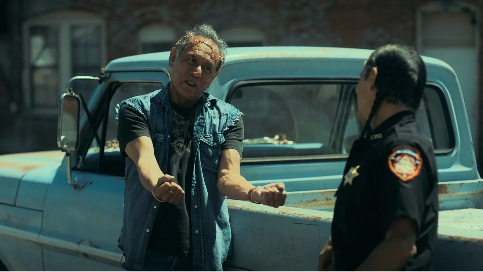 Zahn McClarnon and Wes Studi in Reservation Dogs (2021)