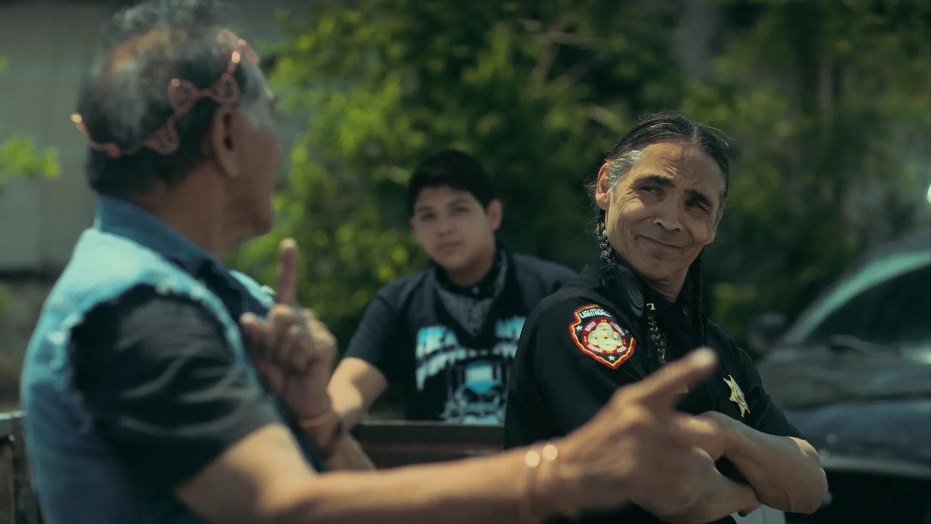 Zahn McClarnon, Wes Studi, and Lane Factor in Reservation Dogs (2021)