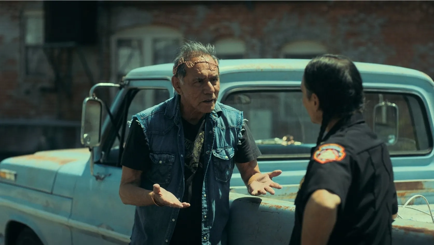 Zahn McClarnon and Wes Studi in Reservation Dogs (2021)