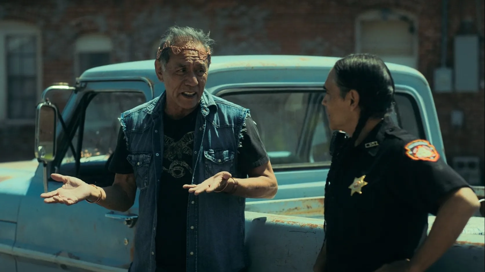 Zahn McClarnon and Wes Studi in Reservation Dogs (2021)