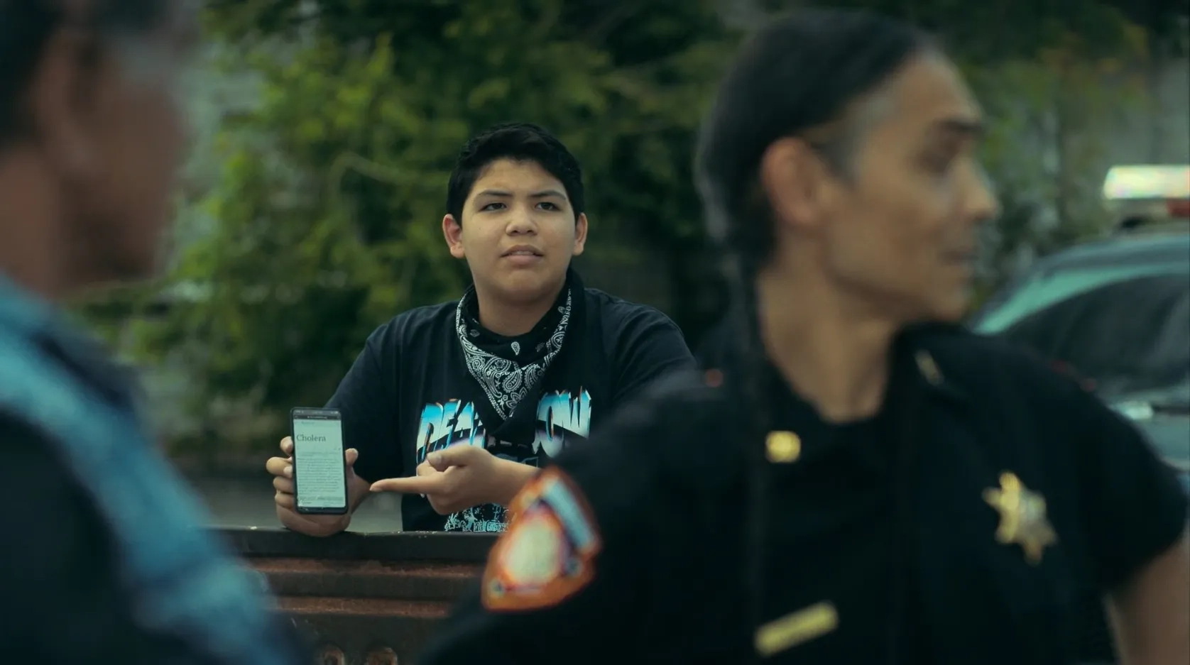 Zahn McClarnon, Wes Studi, and Lane Factor in Reservation Dogs (2021)