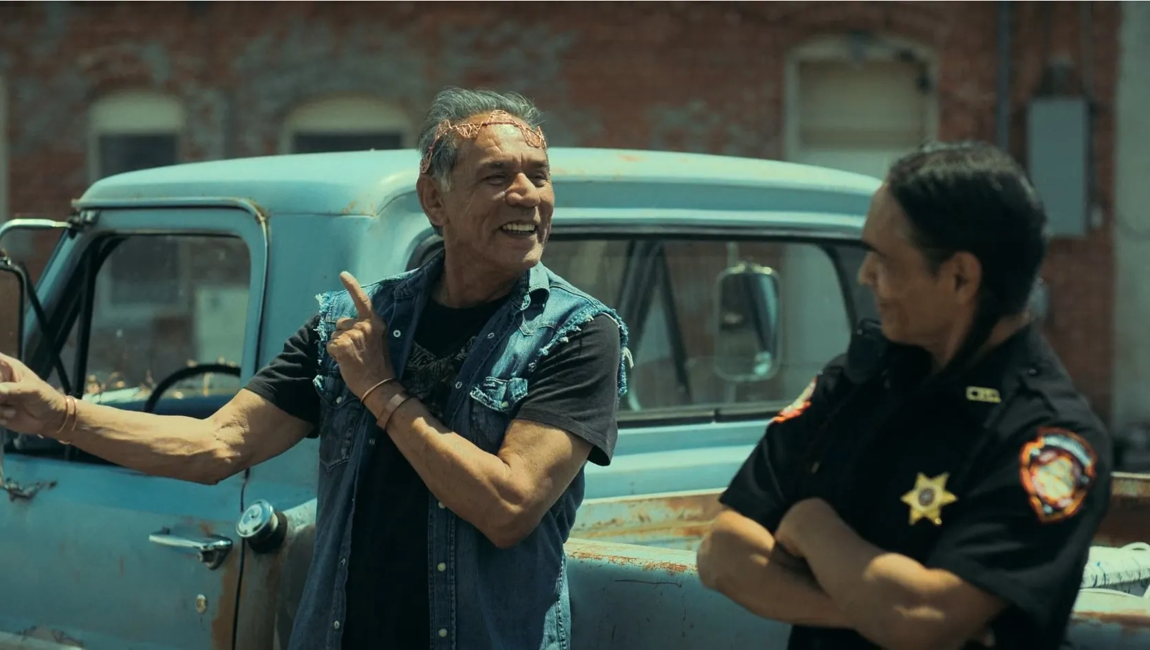 Zahn McClarnon and Wes Studi in Reservation Dogs (2021)