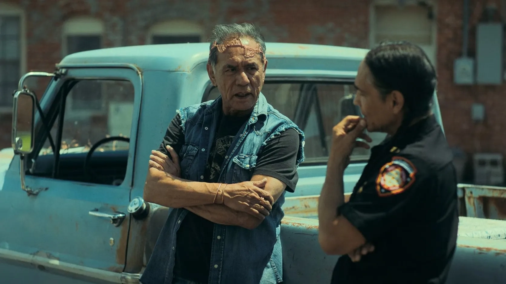 Zahn McClarnon and Wes Studi in Reservation Dogs (2021)