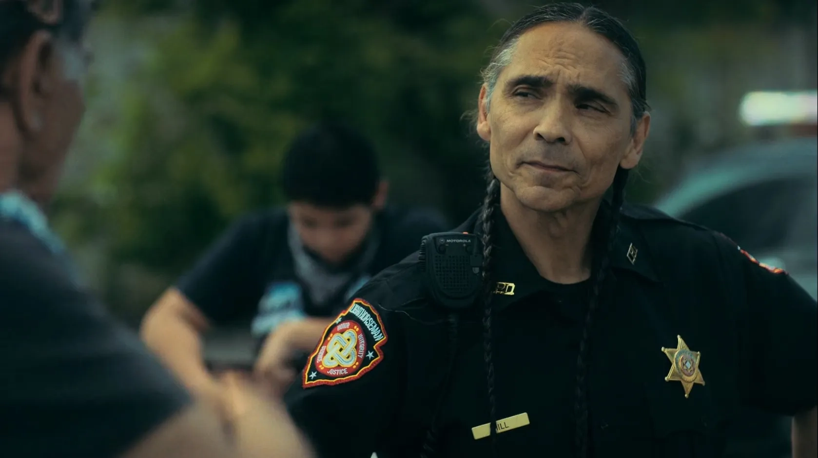 Zahn McClarnon, Wes Studi, and Lane Factor in Reservation Dogs (2021)