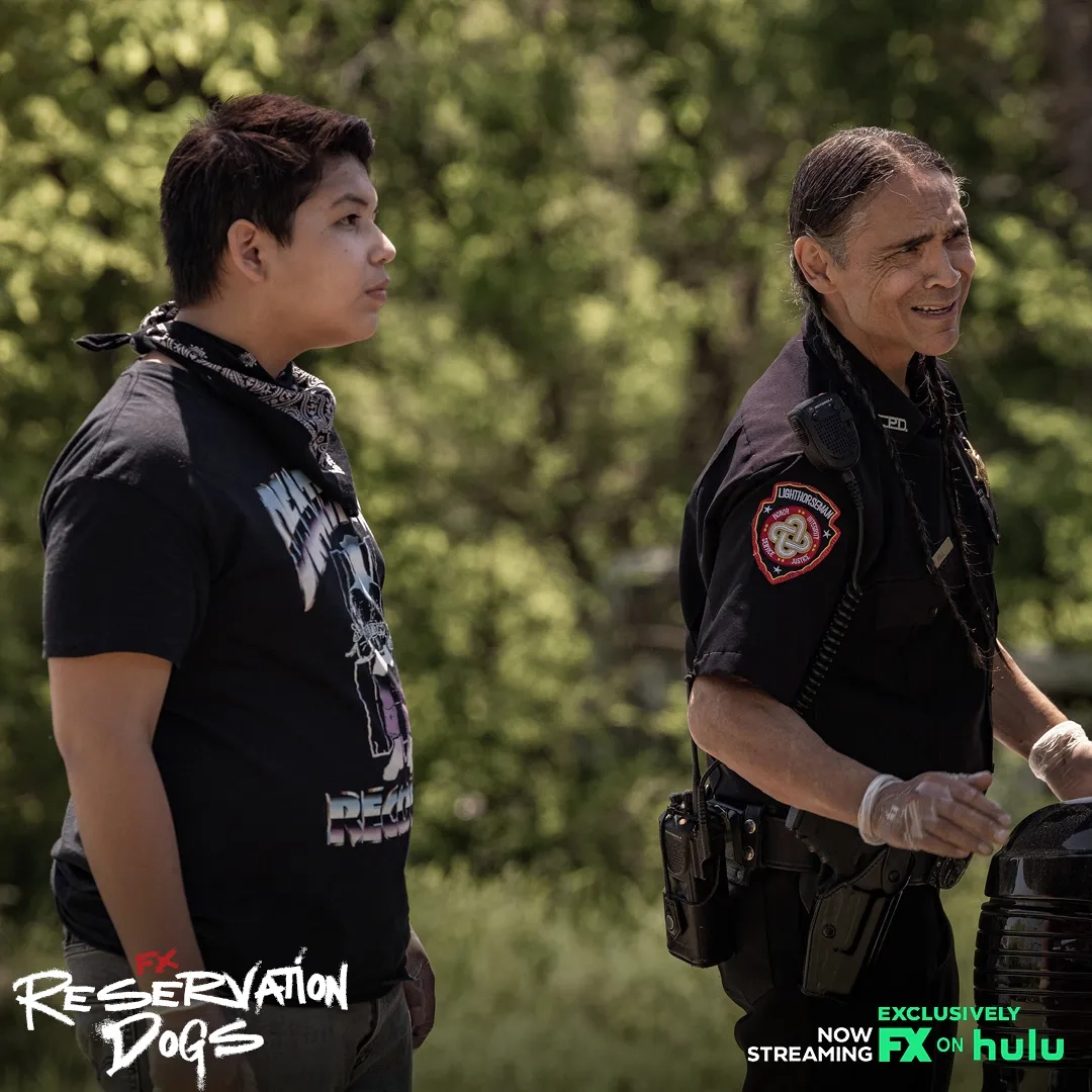 Zahn McClarnon and Lane Factor in Reservation Dogs (2021)