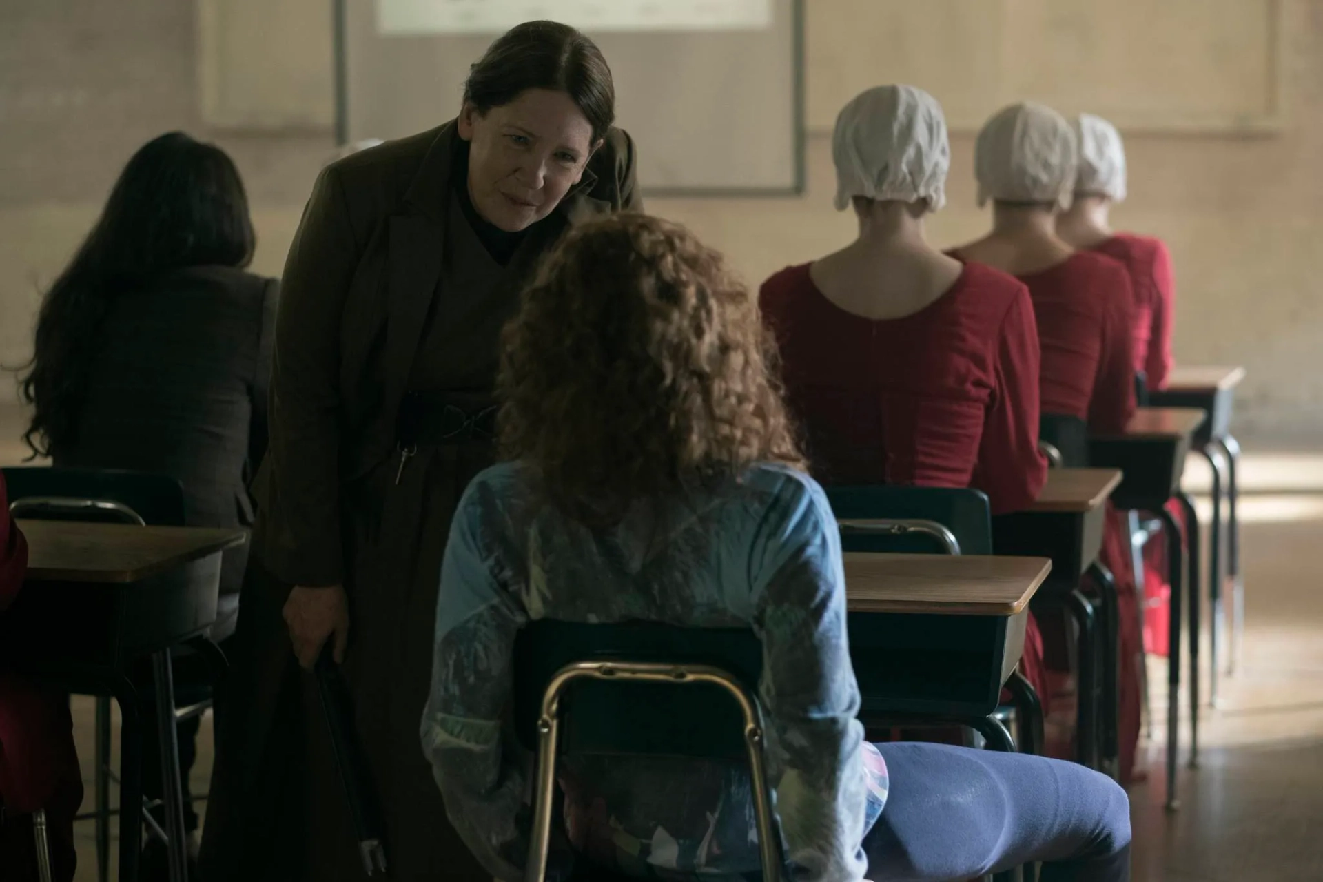 Ann Dowd and Madeline Brewer in The Handmaid's Tale (2017)