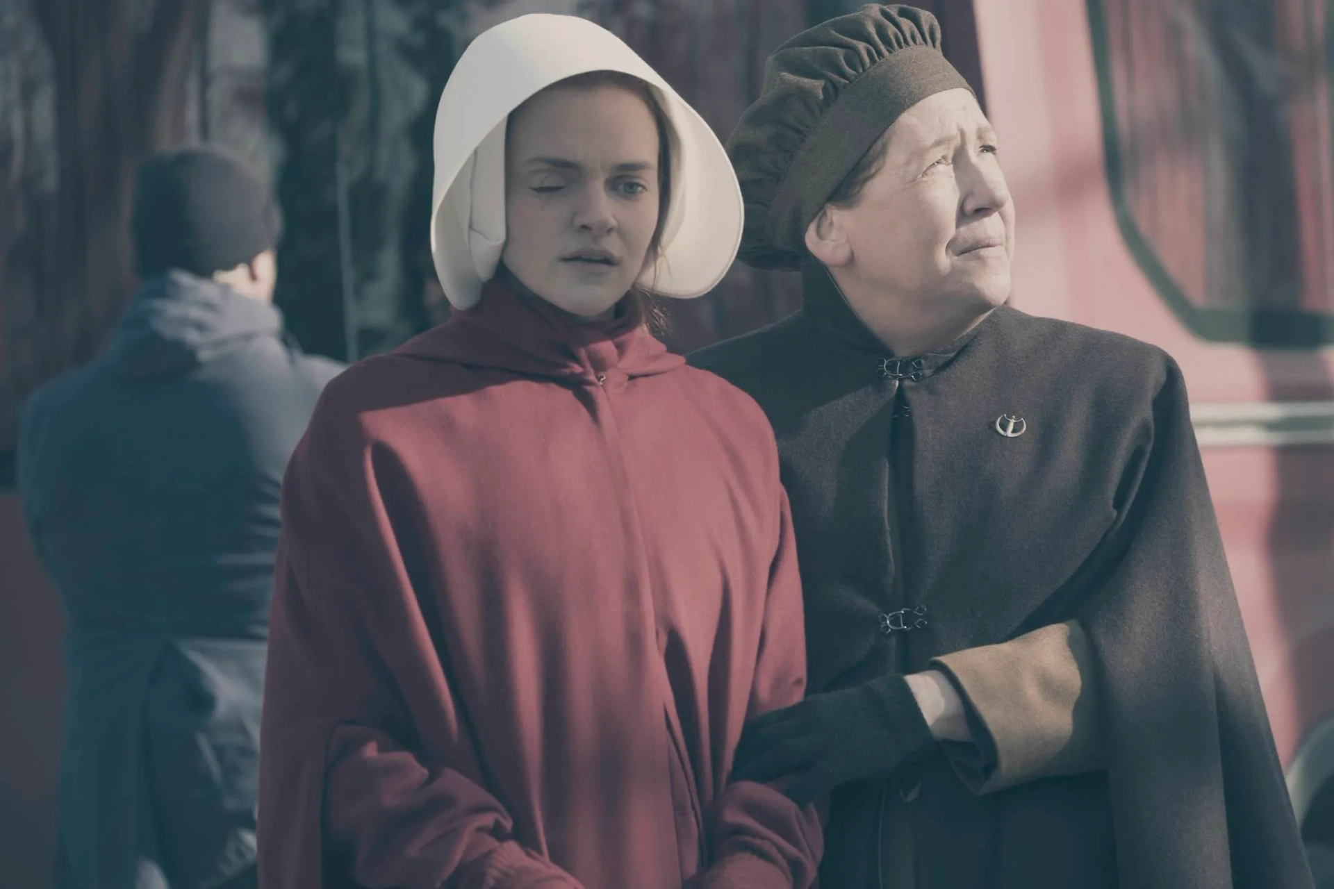 Ann Dowd and Madeline Brewer in The Handmaid's Tale (2017)