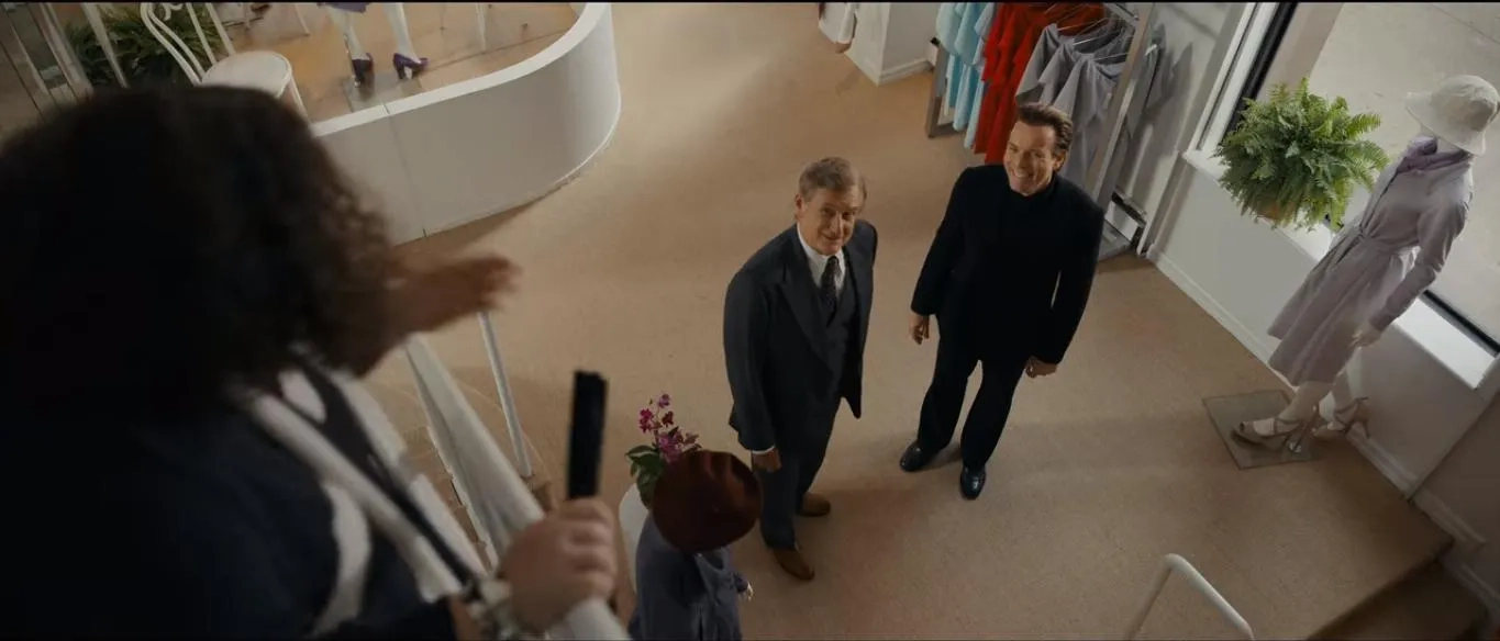 Ewan McGregor and Bill Pullman in Halston: Versailles (2021)