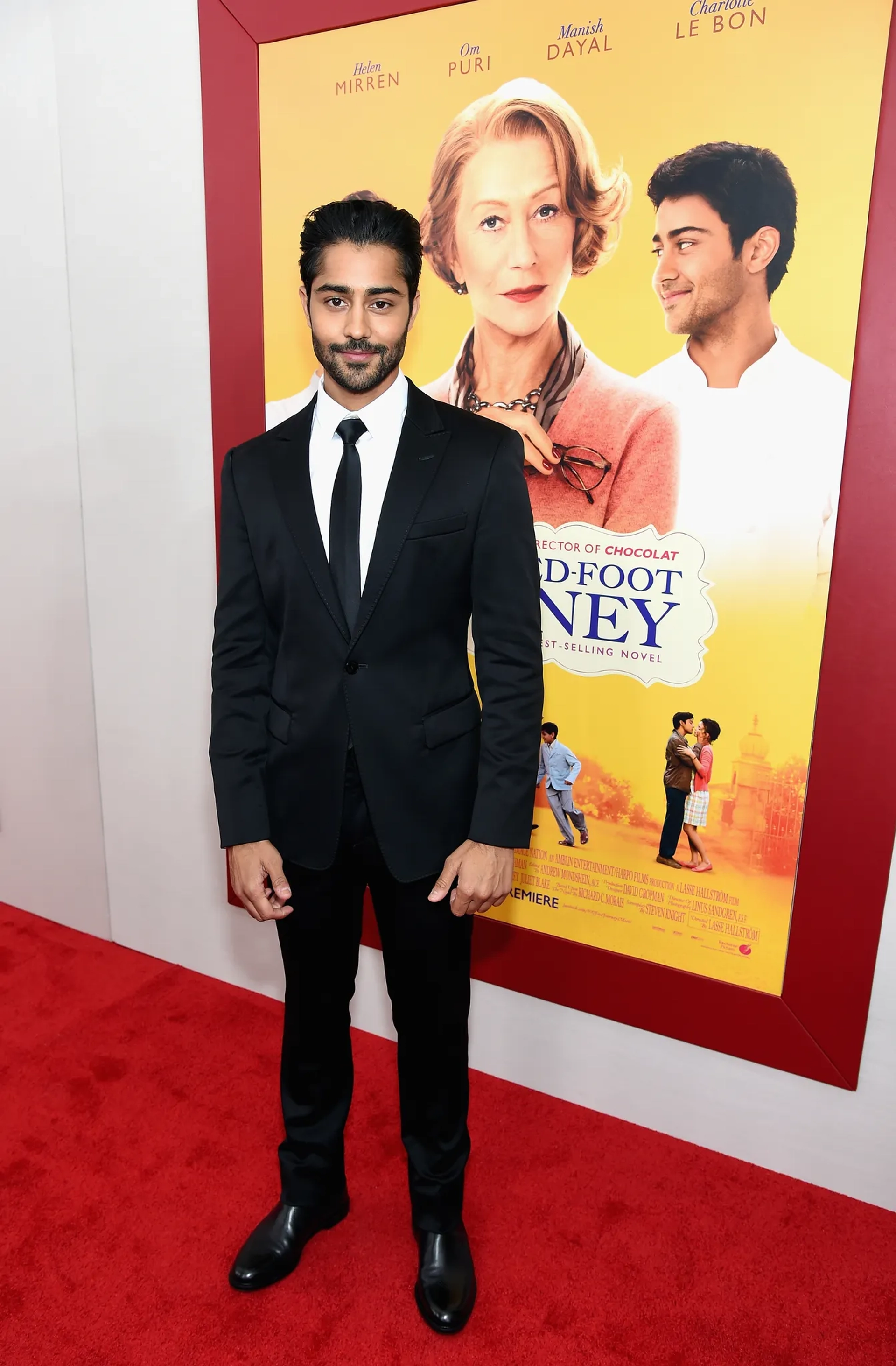 Manish Dayal at an event for The Hundred-Foot Journey (2014)