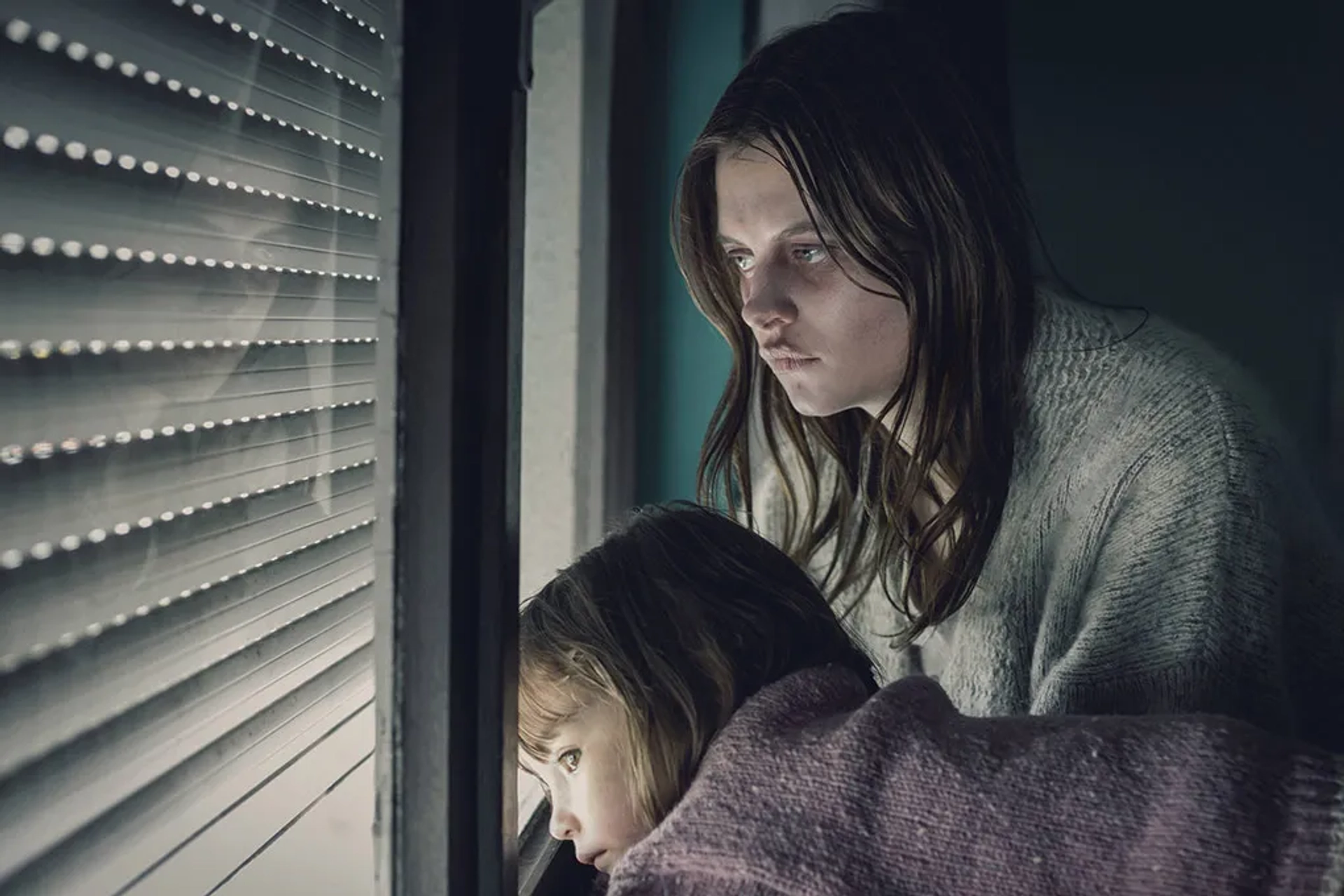 Indica Watson with Abigail Hardingham in THE MISSING, November 2016