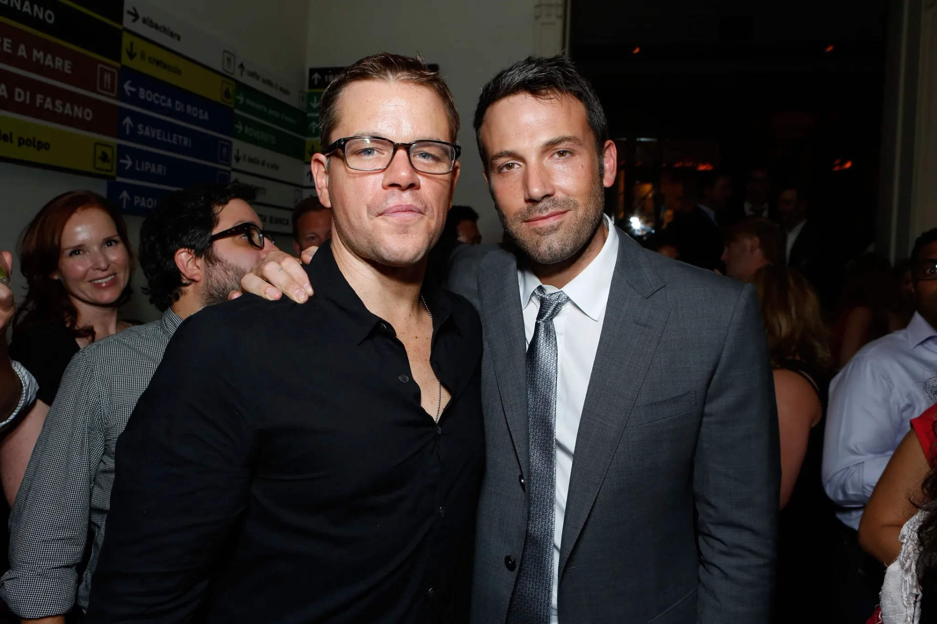 Matt Damon and Actor/Director/Producer Ben Affleck at Warner Bros. 'Argo' Premiere At 2012 Toronto International Film Festival held at Roy Thomson Hall on September 7, 2012 in Toronto, Canada.