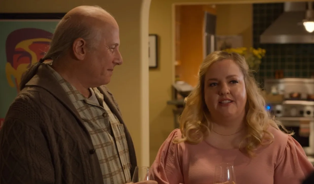 Paul Reiser and Sarah Baker in The Kominsky Method: Chapter 10. An Old Flame, an Old Wick (2019)