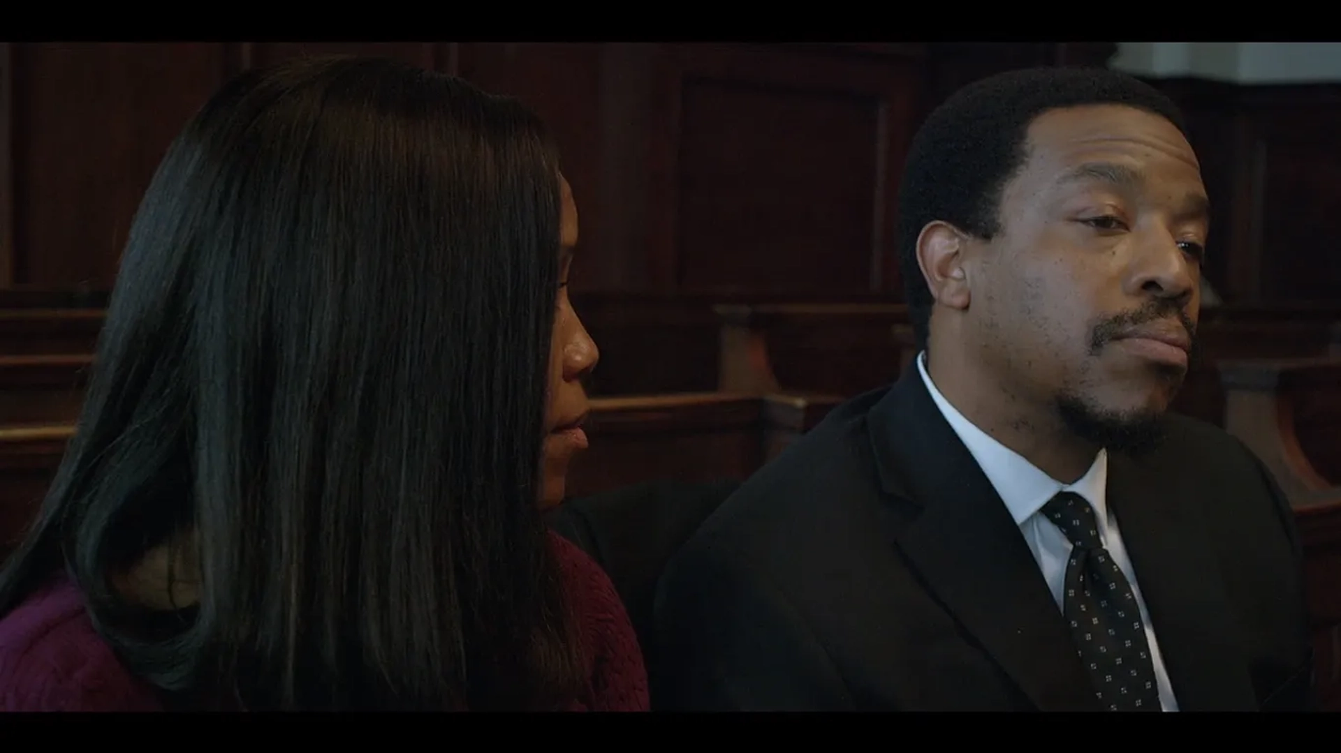 Regina King and Russell Hornsby in Seven Seconds (2018)