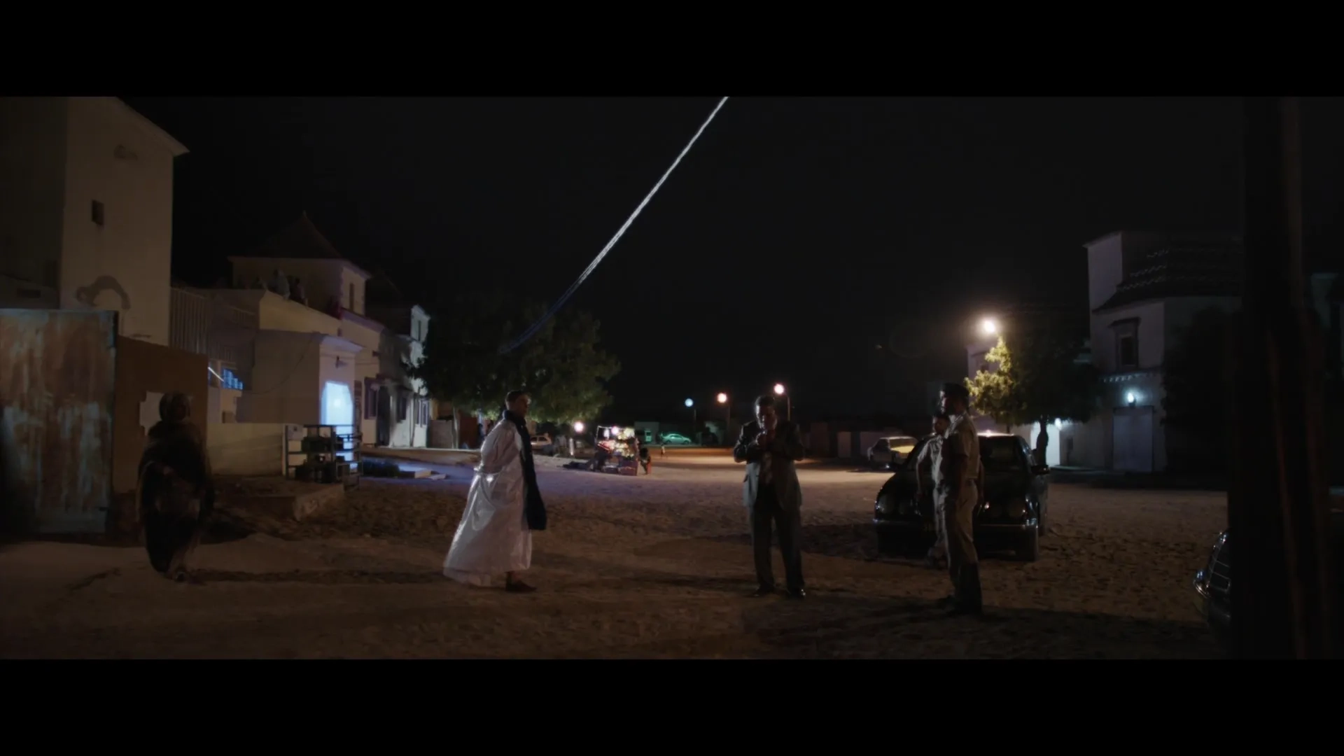 Baba Mine and Tahar Rahim in The Mauritanian (2021)