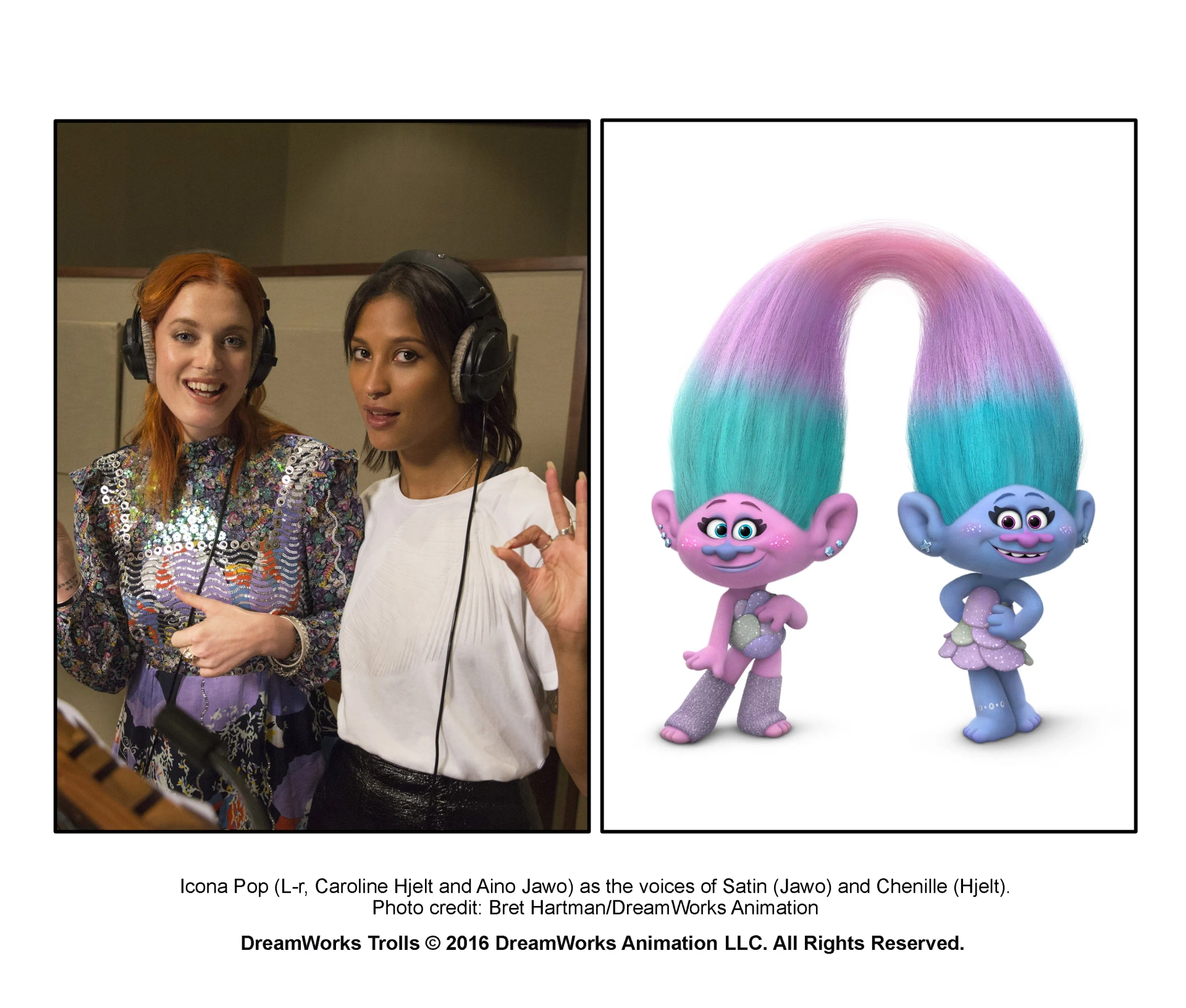 Aino Jawo and Caroline Hjelt in Trolls (2016)