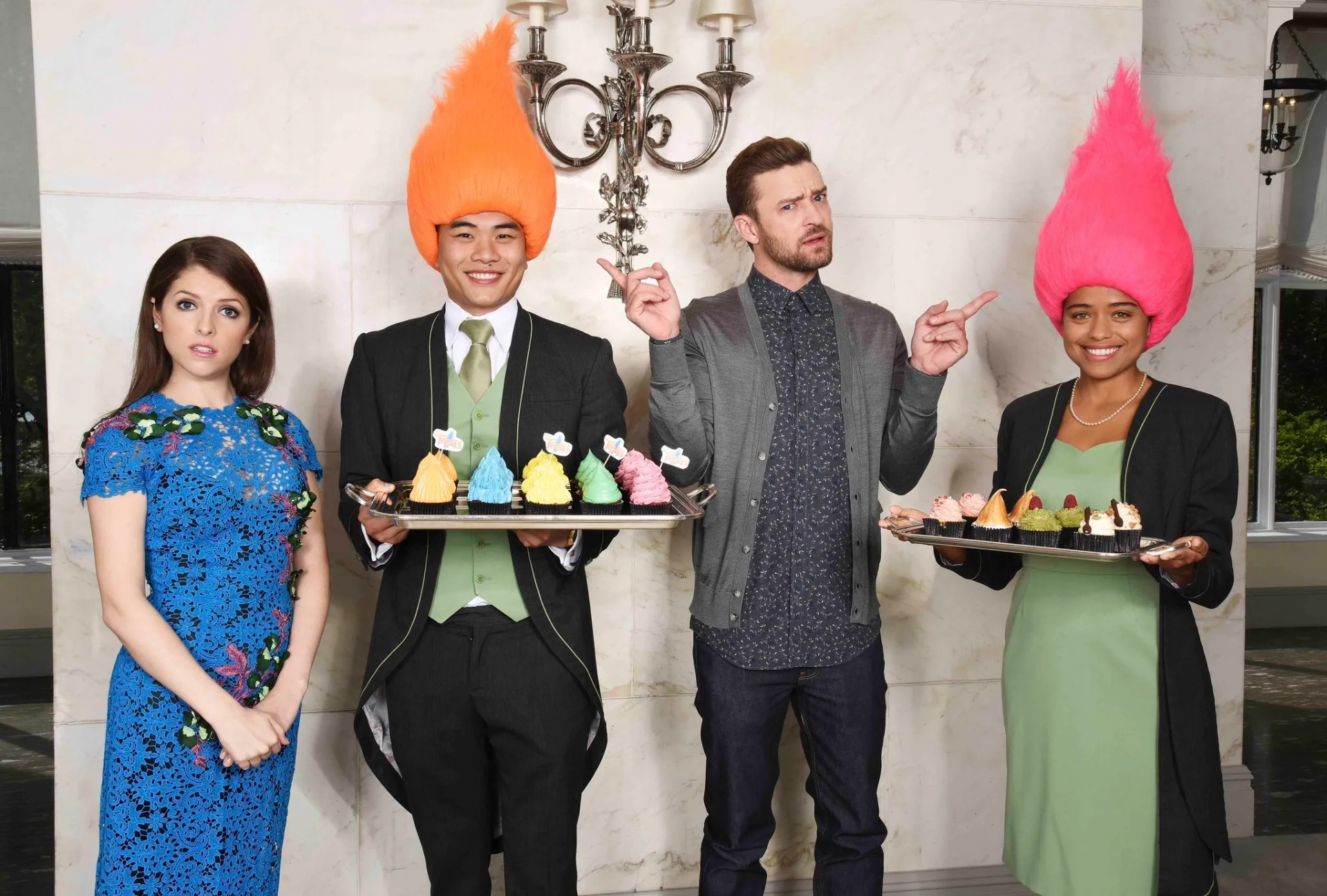 Justin Timberlake and Anna Kendrick at an event for Trolls (2016)