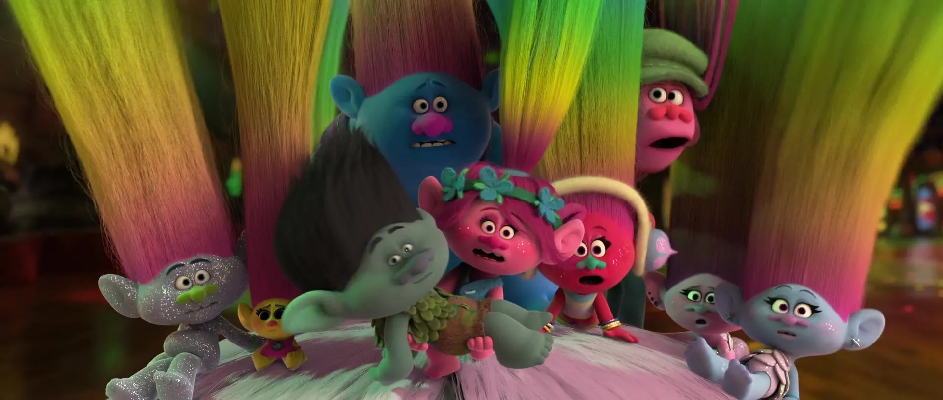 Gwen Stefani, Justin Timberlake, James Corden, Walt Dohrn, Anna Kendrick, Kunal Nayyar, Ron Funches, Aino Jawo, and Caroline Hjelt in Trolls (2016)