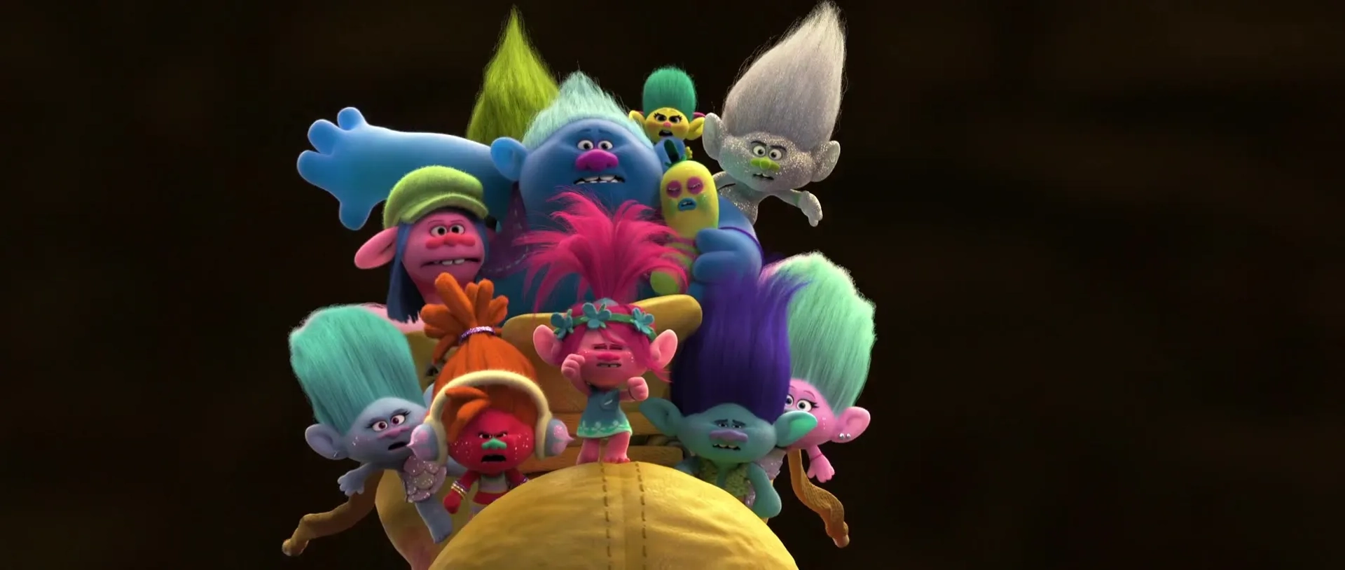 Gwen Stefani, Justin Timberlake, James Corden, Walt Dohrn, Anna Kendrick, Kunal Nayyar, Ron Funches, Aino Jawo, and Caroline Hjelt in Trolls (2016)