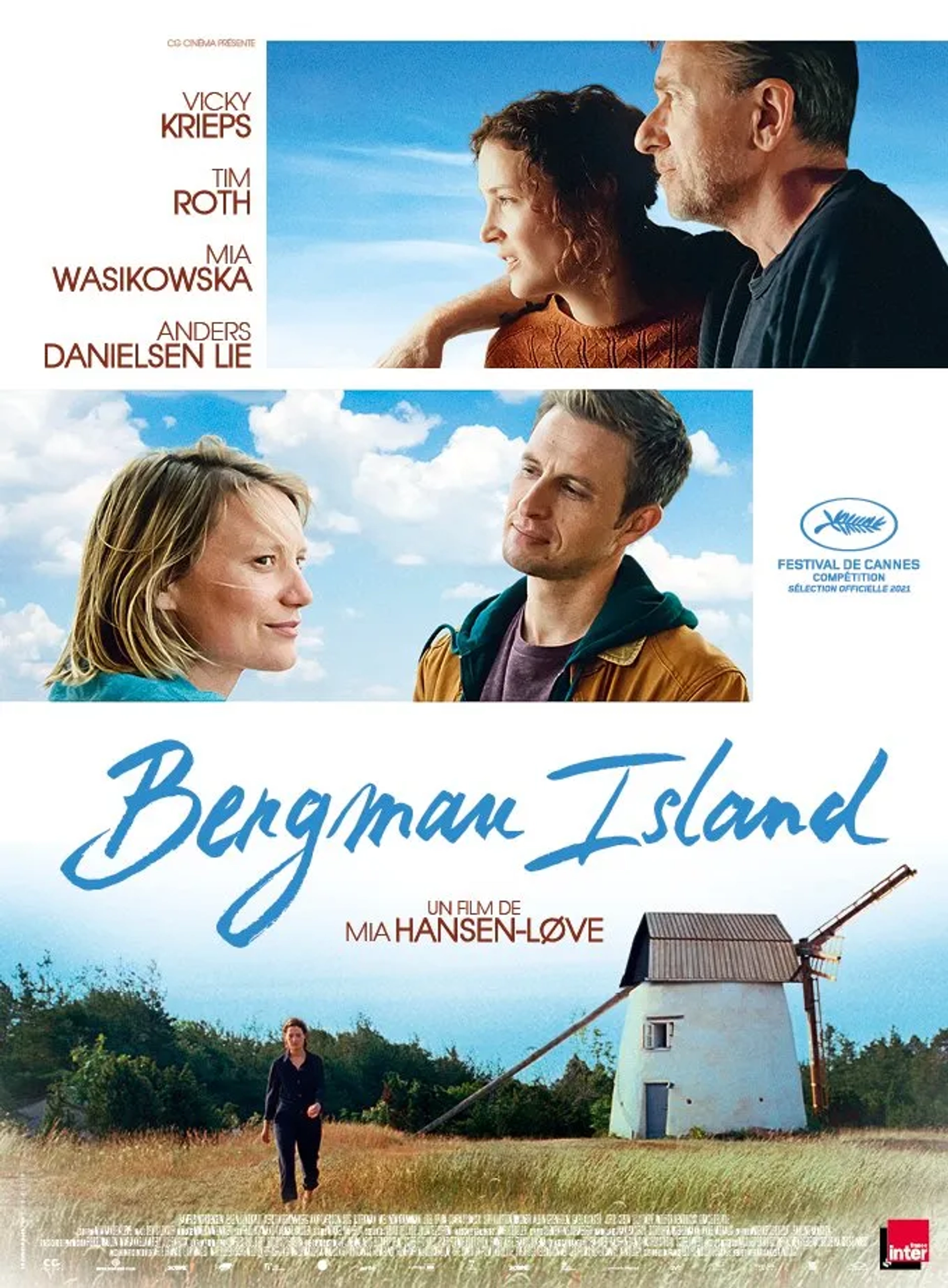 Tim Roth, Anders Danielsen Lie, Mia Wasikowska, and Vicky Krieps in Bergman Island (2021)