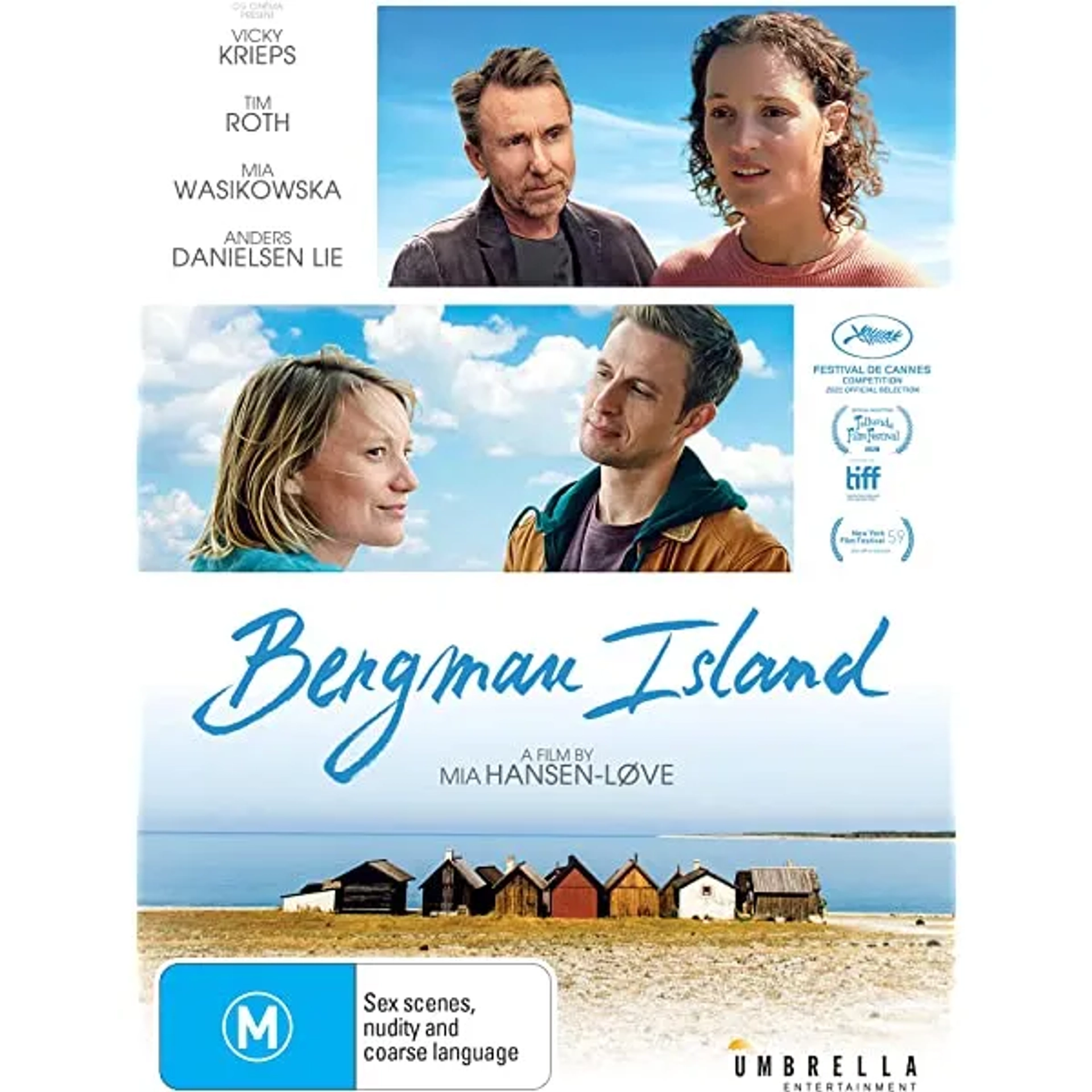 Tim Roth, Anders Danielsen Lie, Mia Wasikowska, and Vicky Krieps in Bergman Island (2021)