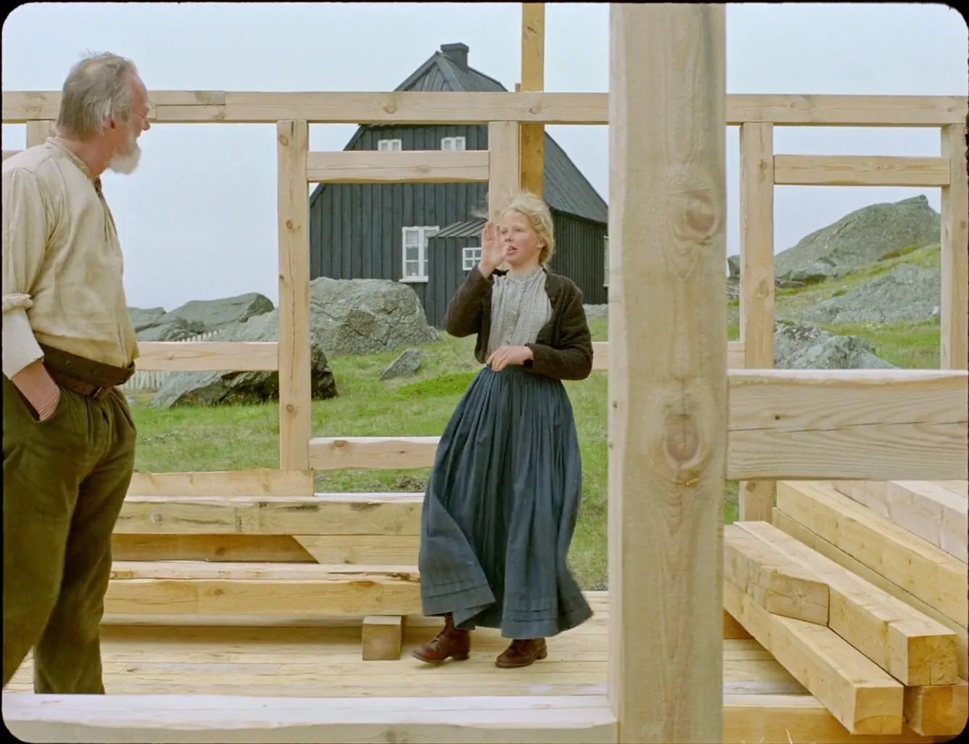 Ingvar Sigurdsson and Ída Mekkín Hlynsdóttir in Godland (2022)