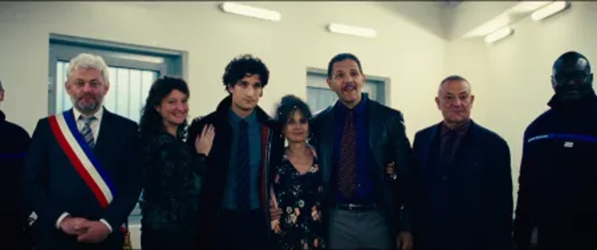 Louis Garrel, Anouk Grinberg, Roschdy Zem, Sylvain Longo, René Palomba, Léa Wiazemsky, Romain Blachier, and Jean-Claude Pautot in The Innocent (2022)