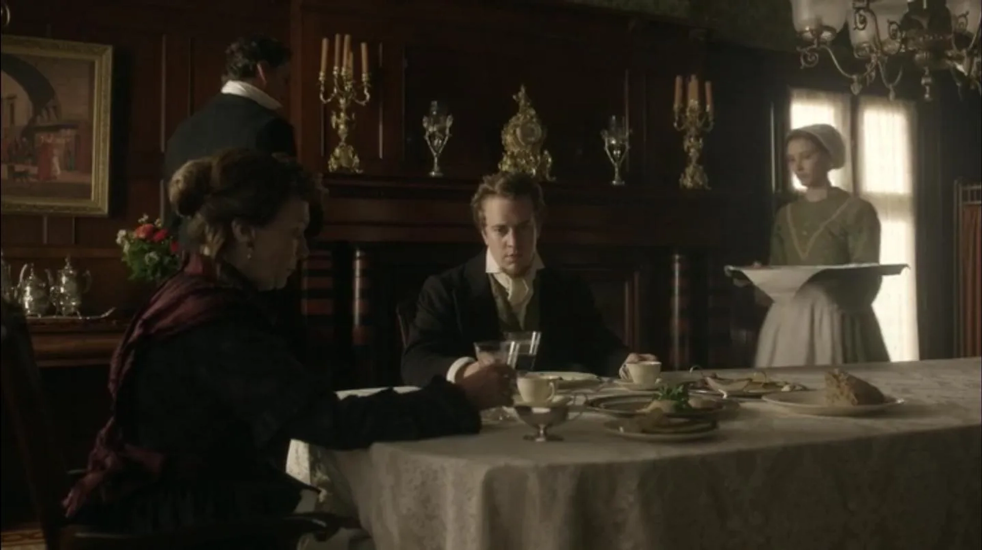 Martha Burns, Will Bowes and Sarah Gadon in Alias Grace