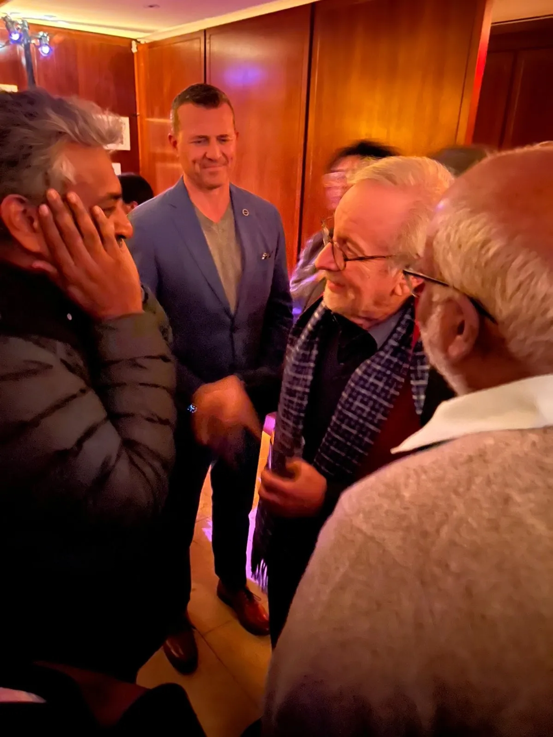 Steven Spielberg, M.M. Keeravani, and S.S. Rajamouli at an event for RRR (2022)