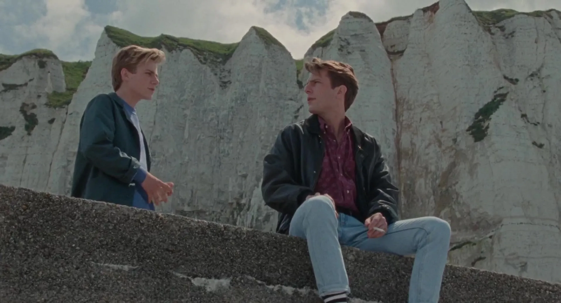 Yoann Zimmer and Félix Lefebvre in Summer of 85 (2020)