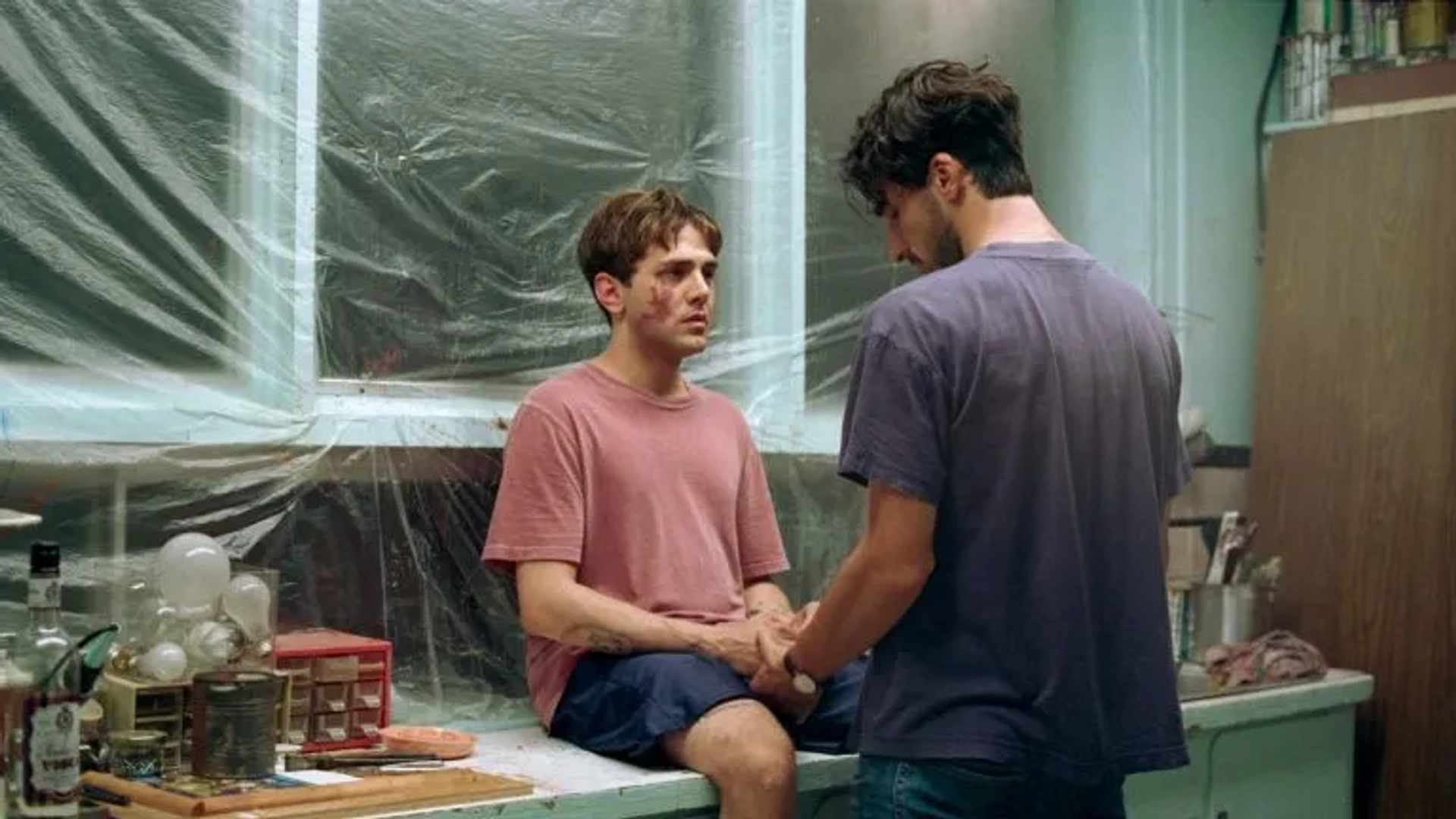 Xavier Dolan and Gabriel D'Almeida Freitas in Matthias & Maxime (2019)