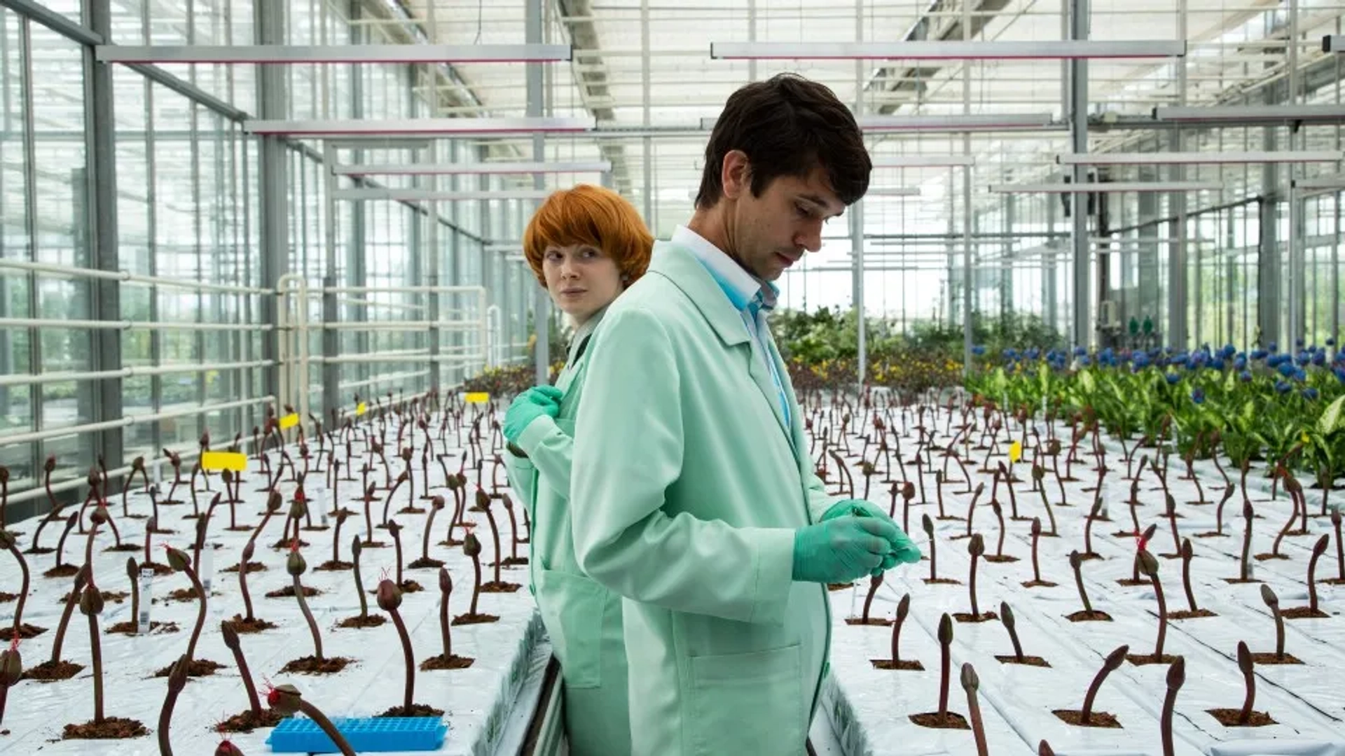 Ben Whishaw and Emily Beecham in Little Joe (2019)