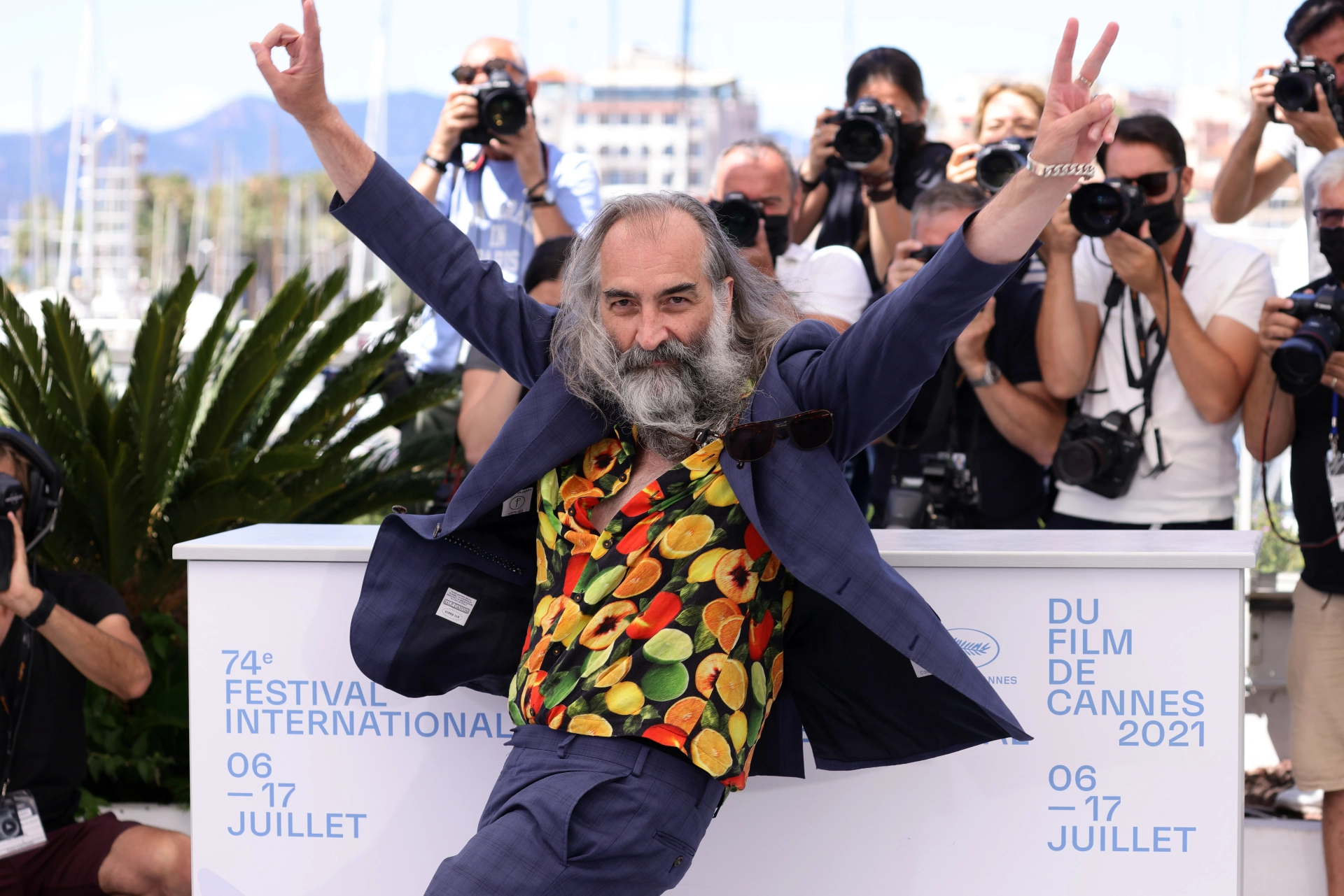 Warren Ellis at an event for The Velvet Queen (2021)