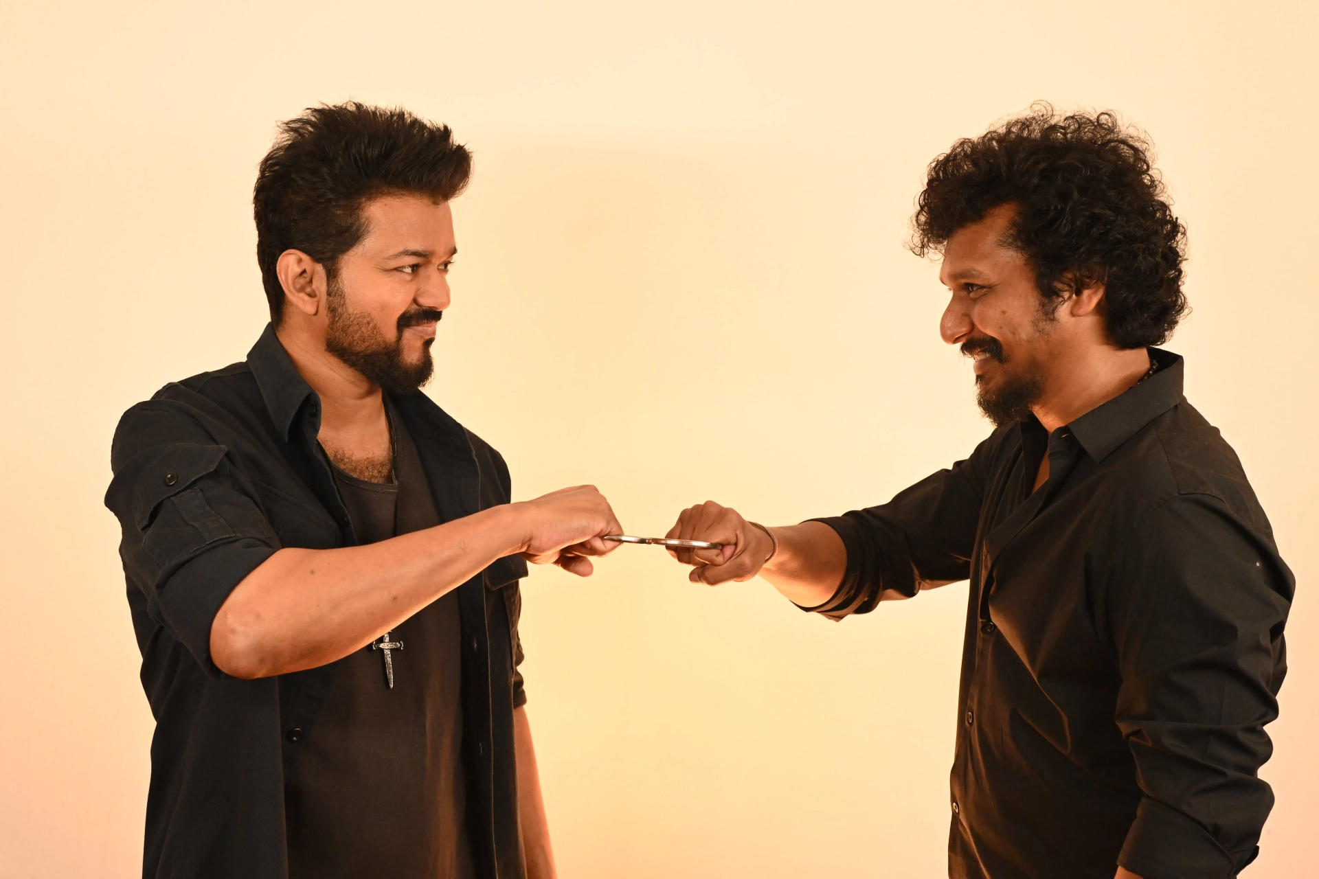 Joseph Vijay and Lokesh Kanagaraj in Leo (2023)