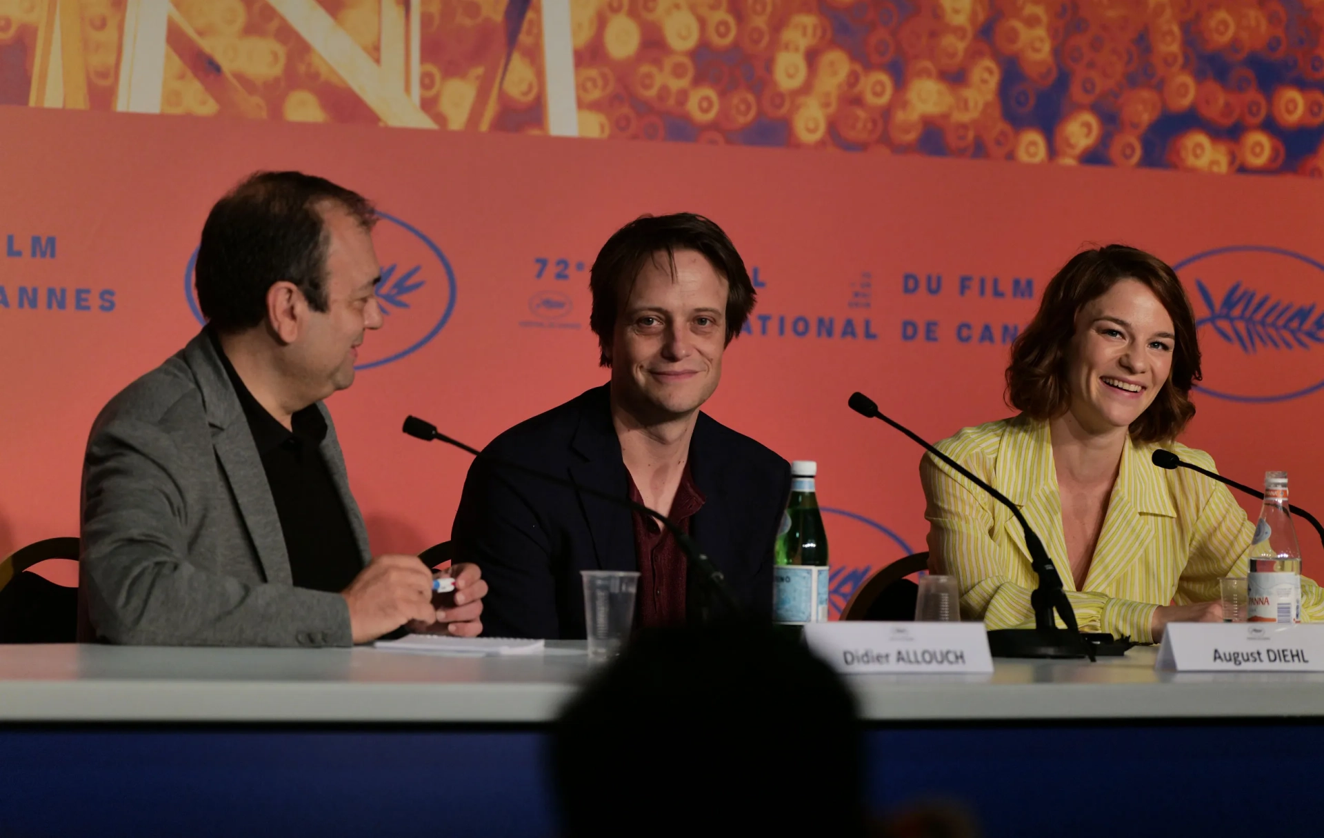 August Diehl and Valerie Pachner at an event for A Hidden Life (2019)